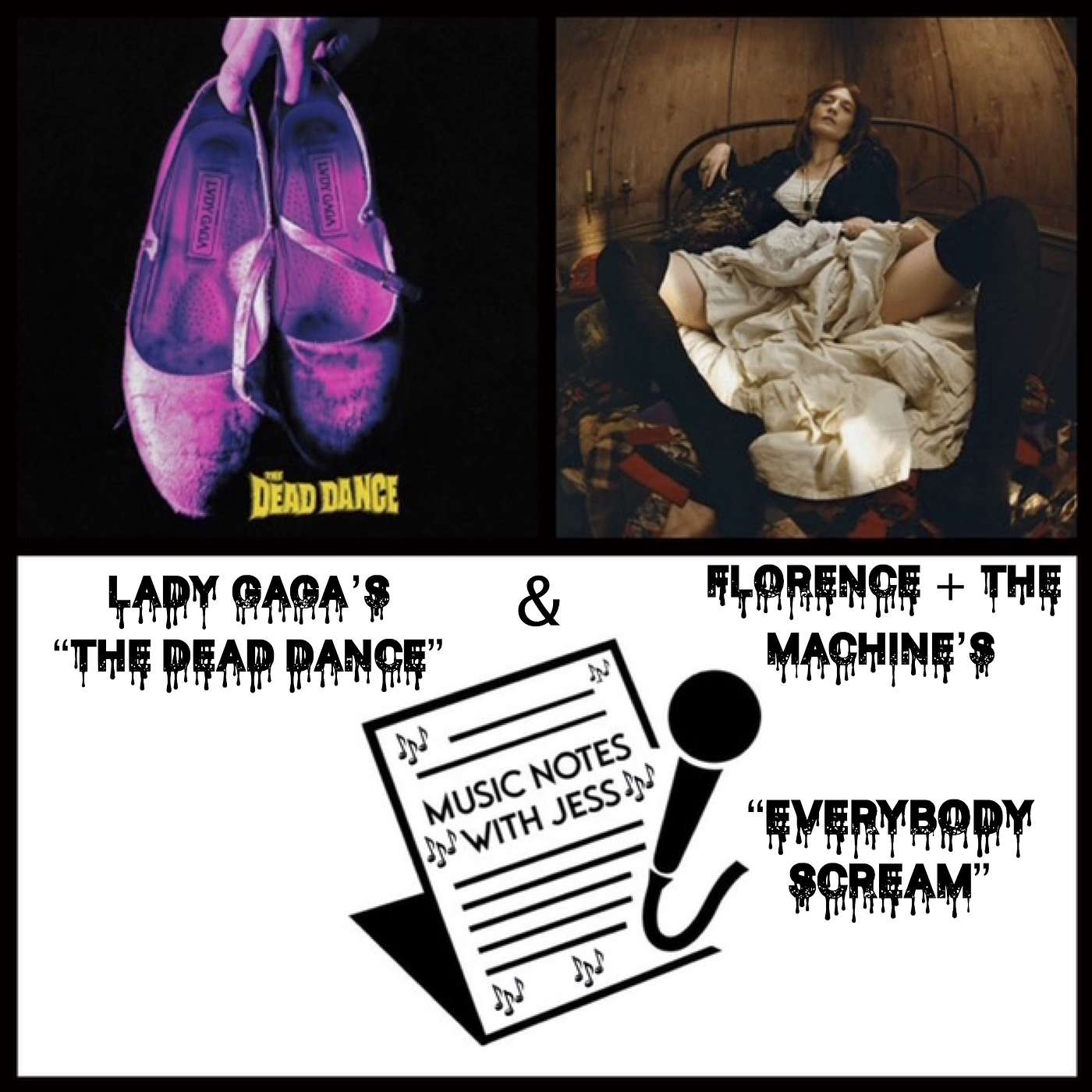 Lady Gaga's "The Dead Dance" & Florence + The Machine's  "Everybody Scream" episode artwork