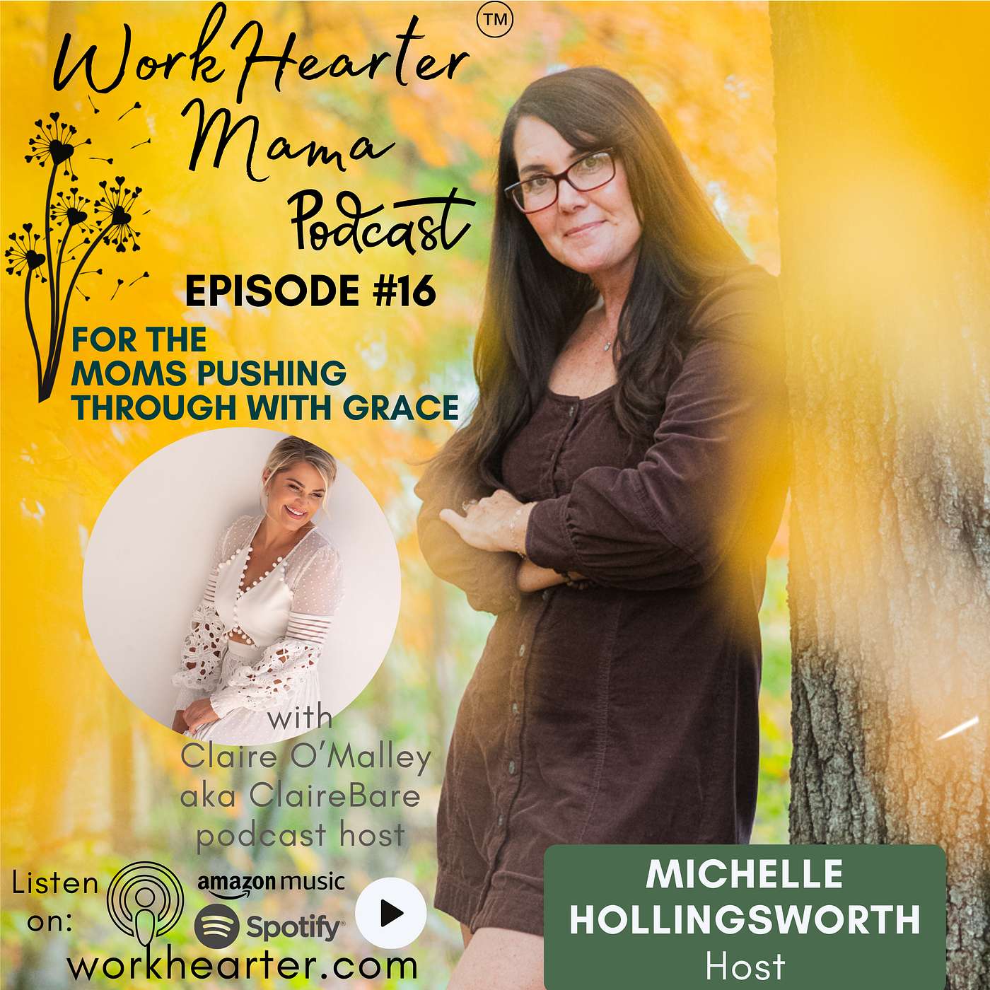 For the moms pushing through with grace featuring Claire O'Malley aka podcast host ClaireBare episode artwork