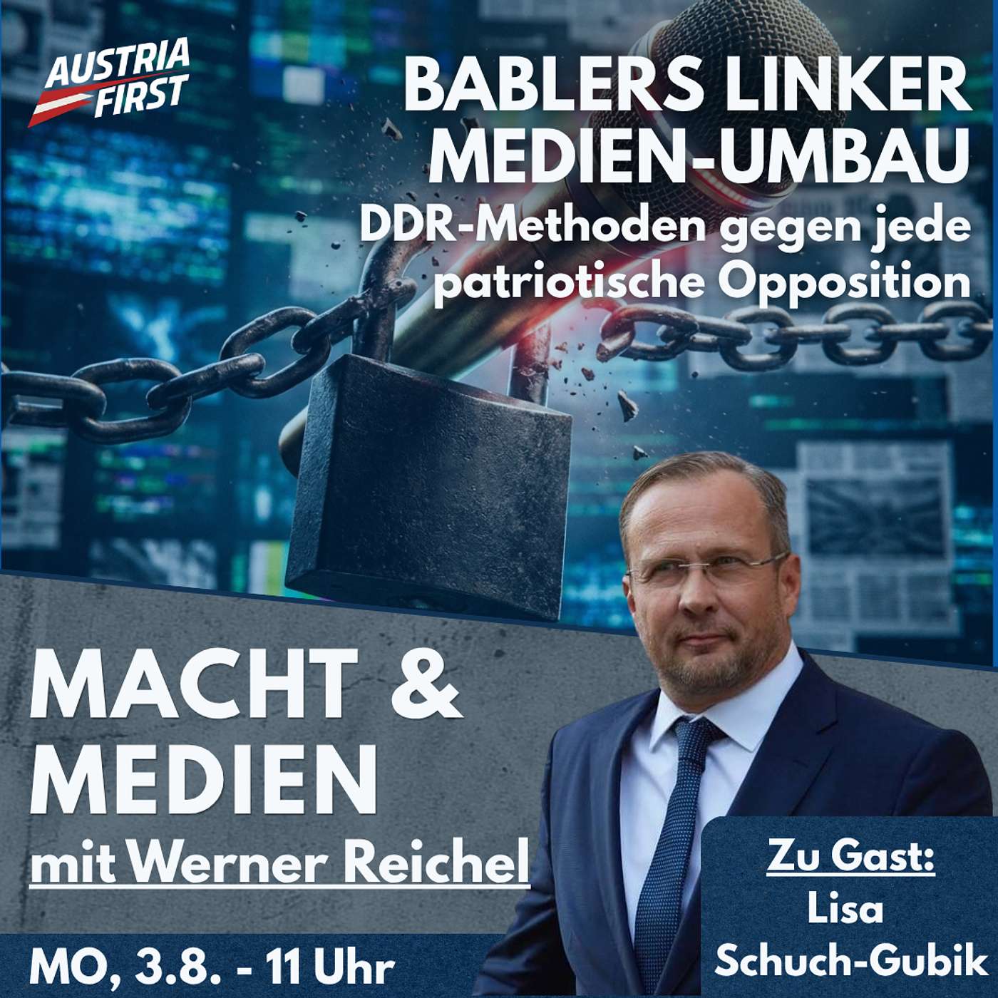Gefahr für kritische Medien: Bablers Umbau nach DDR-Vorbild - Macht und Medien episode artwork