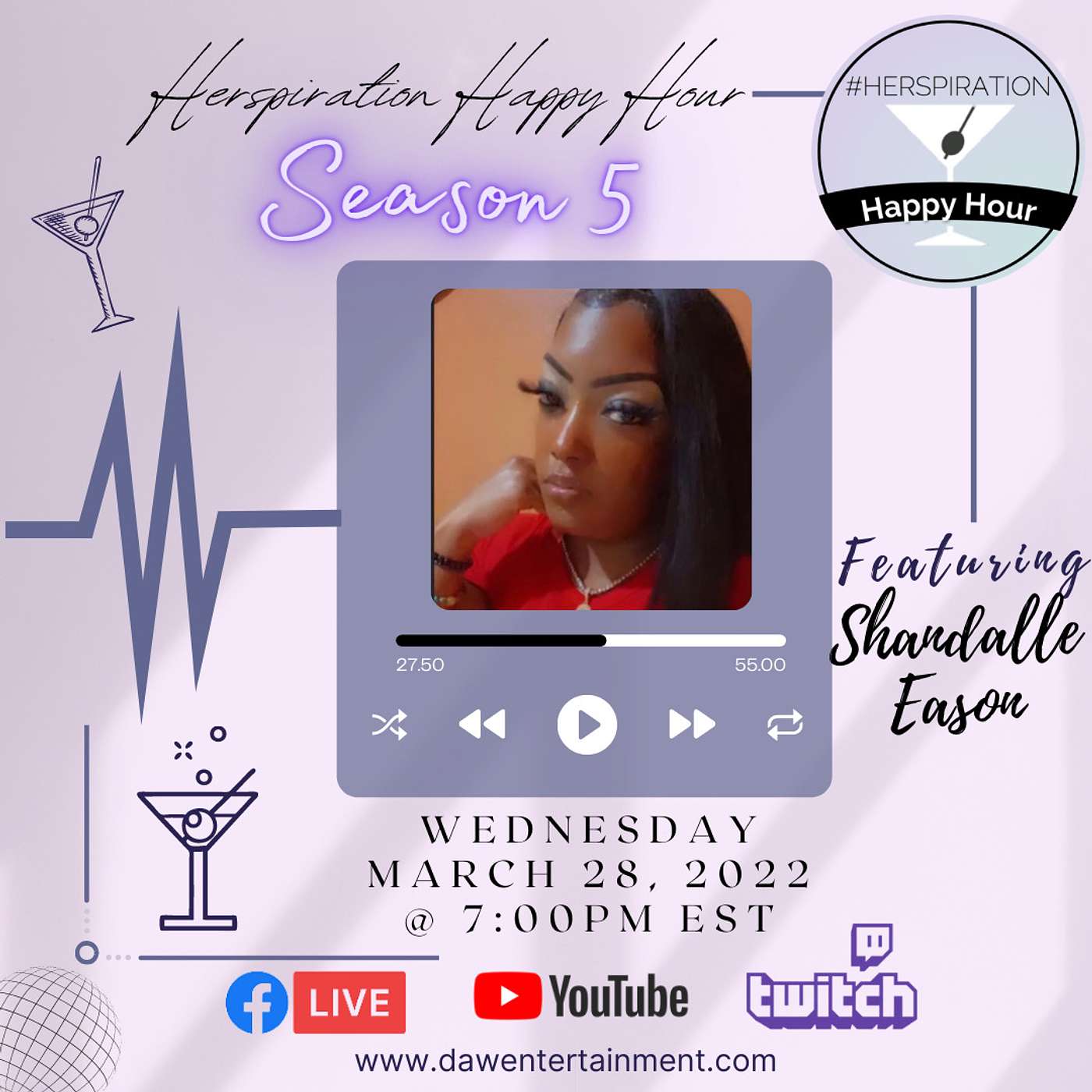 Herspiration Happy Hour, Season 5, Eps 13: Overcoming Trauma w/ Shandalle Eason episode artwork