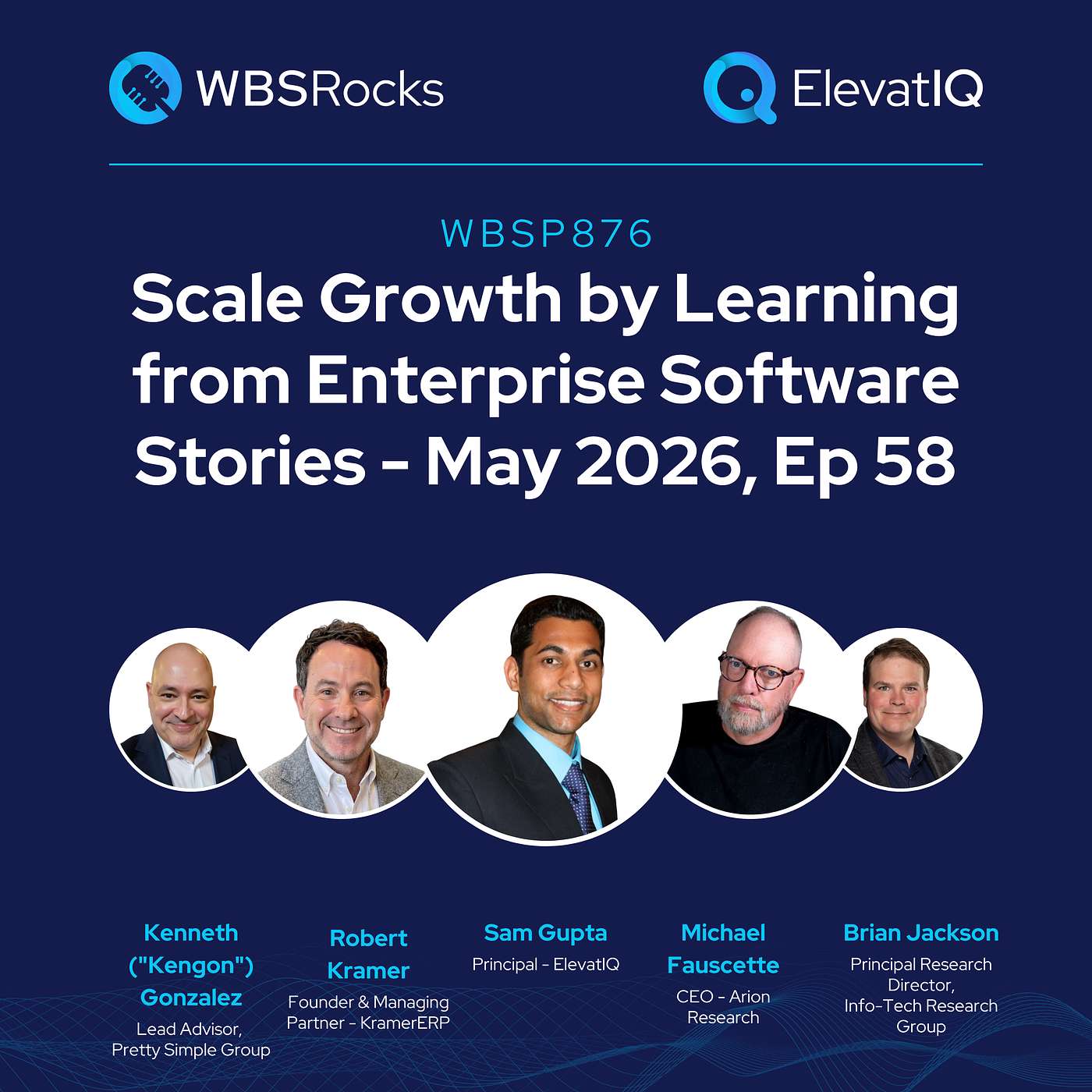 WBSP876: Scale Growth by Learning from Enterprise Software Stories - May 2026, Ep 58, an Objective Panel Discussion