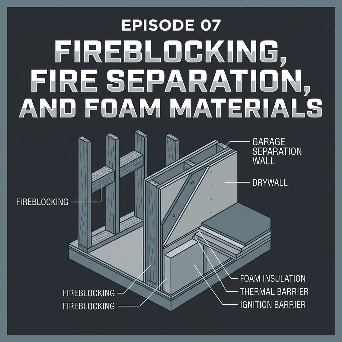 07 - Fireblocking, Fire Separation, and Foam Materials episode artwork