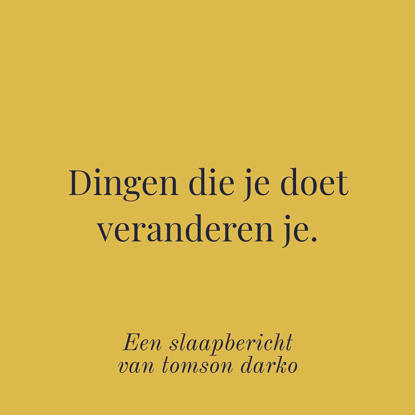 In slaap vallen met melancholie van Tomson Darko