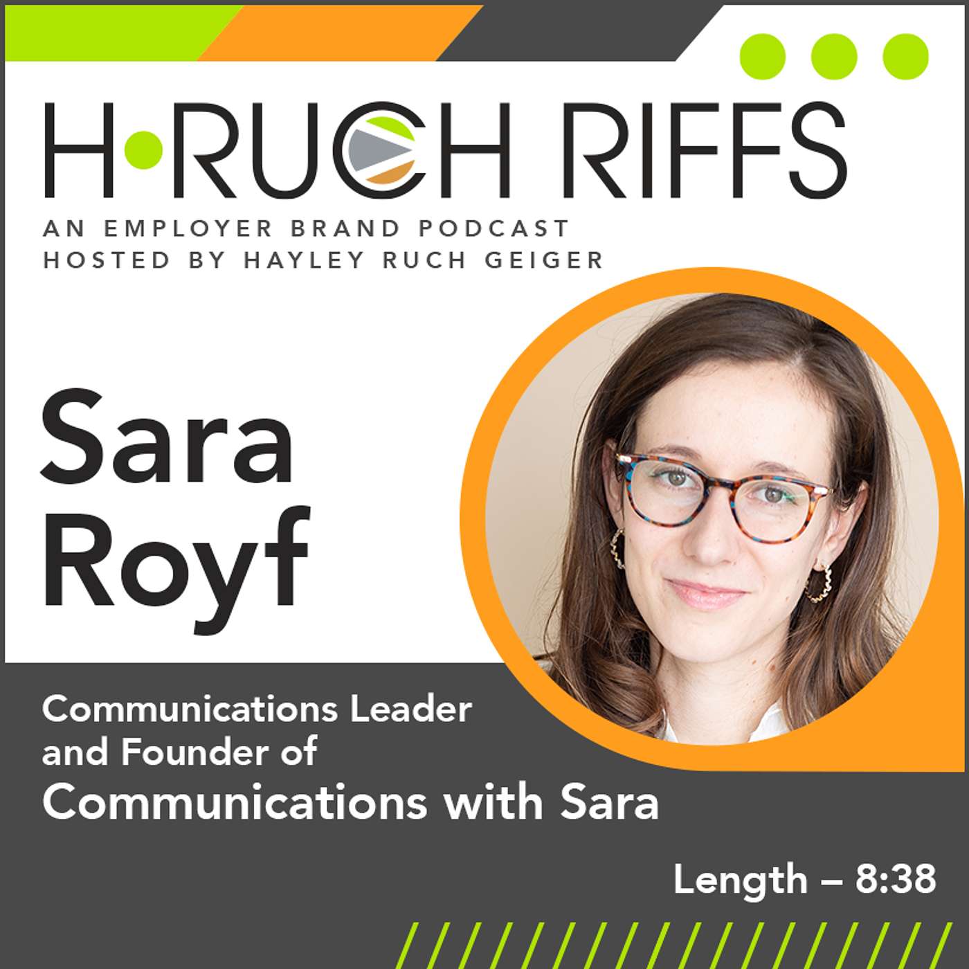 Communications with Sara and guest host, Hayley Ruch Geiger