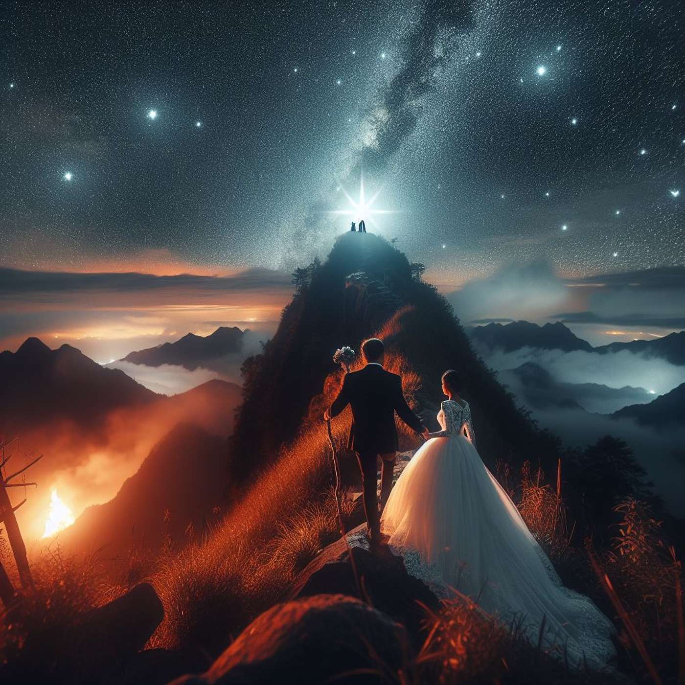 T16CD75 Song In The Night On The Mountain fx2 duet Nicholas Mazzio Lauren Mazzio The Rain