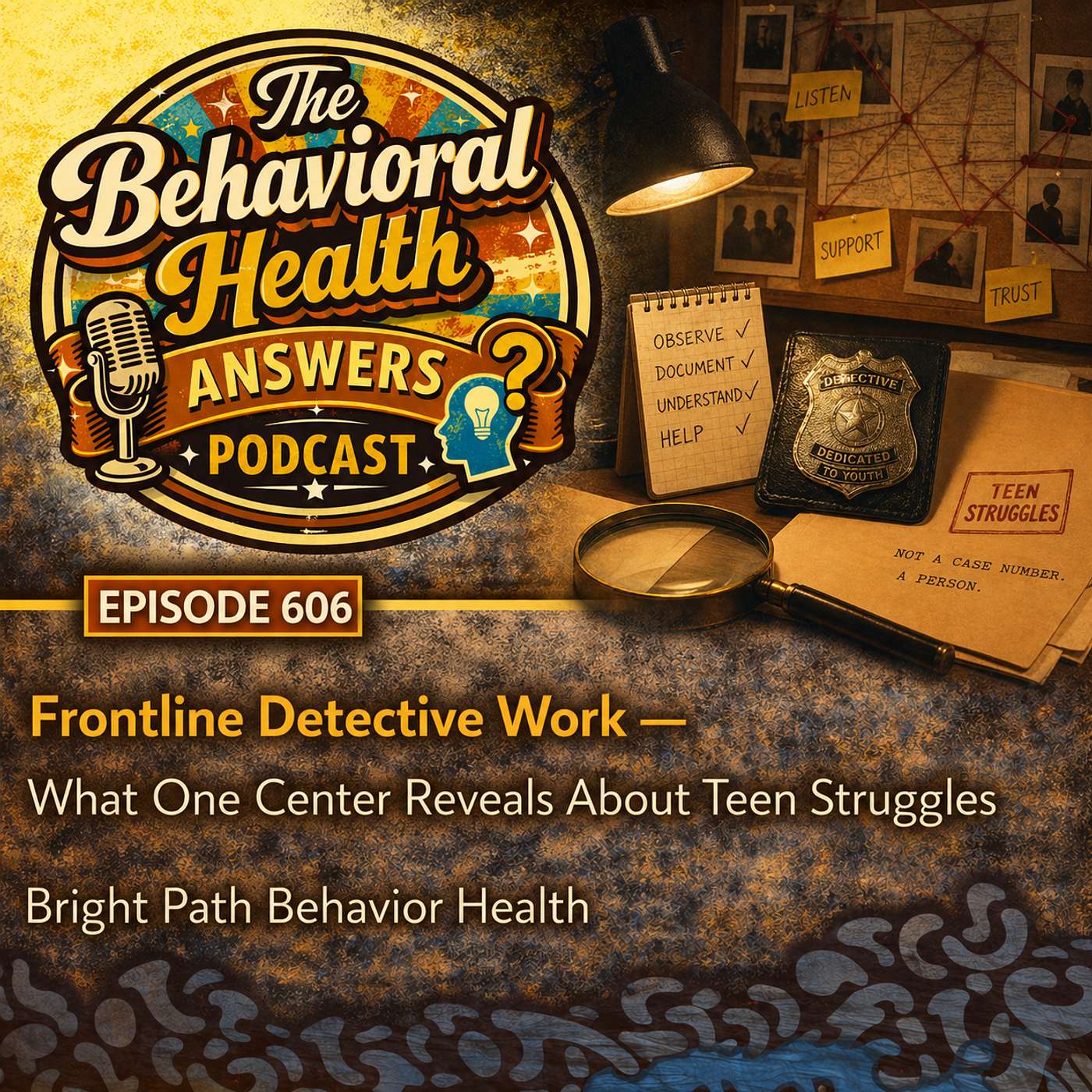 Episode 606: Frontline Detective Work - What One Center Reveals About Teen Struggles | Bright Path Behavior Health episode artwork