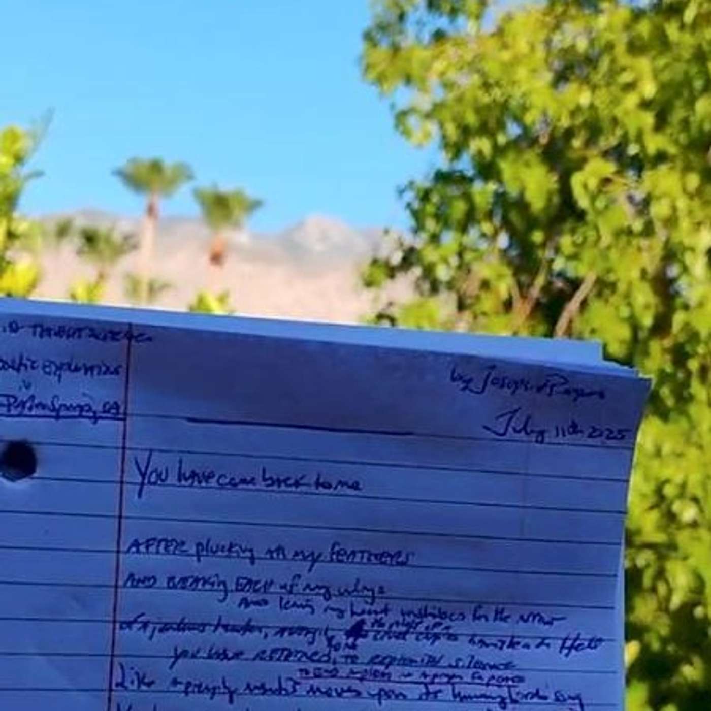 "The Fatal Godsibb Feast" by Joseph A Pasquale, Original Poem, Live reading from Palm Springs, CA