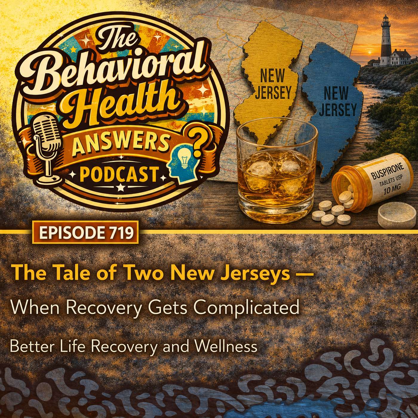 Episode 719: The Tale of Two New Jerseys - When Recovery Gets Complicated | Better Life Recovery and Wellness episode artwork