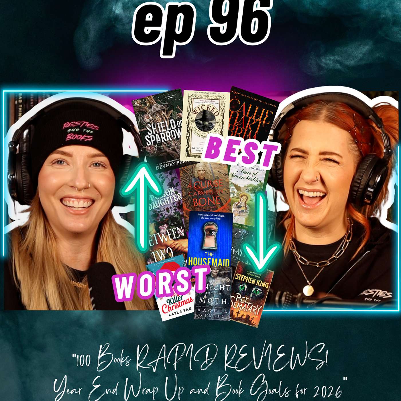 Ep 96 "WE DID IT!!" 100+ Books RAPID REVIEWS! Year End Wrap Up and Book Goals for 2026 episode artwork