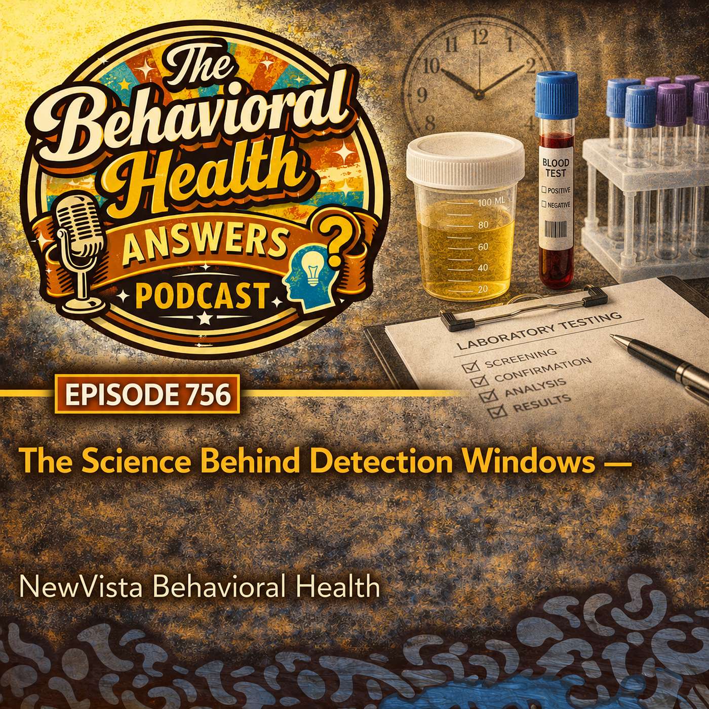 Episode 756: The Science Behind Detection Windows | NewVista Behavioral Health episode artwork