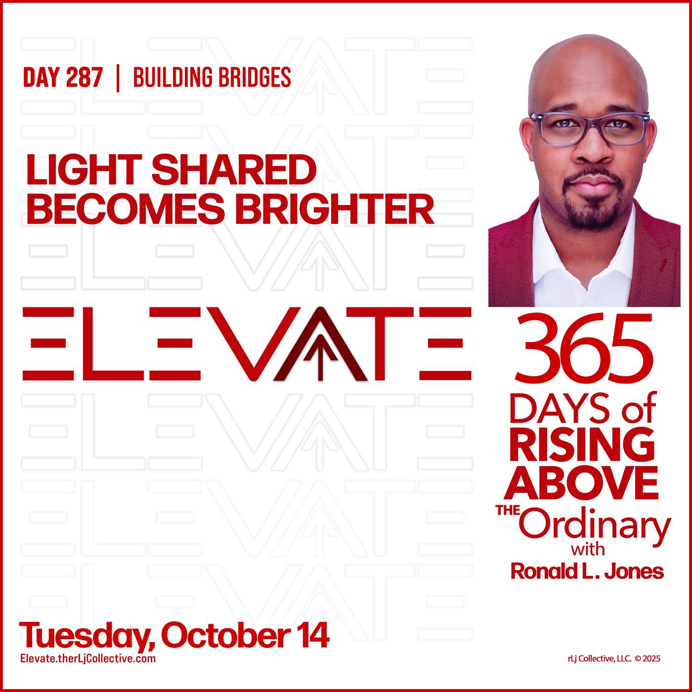 Day 287: Light Shared Becomes Brighter