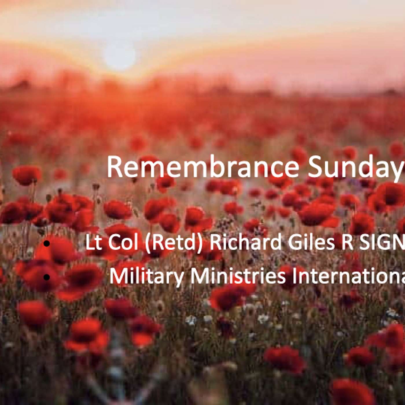 Remembrance Sunday 2025 | Richard  Giles | Special Guest Speaker episode artwork