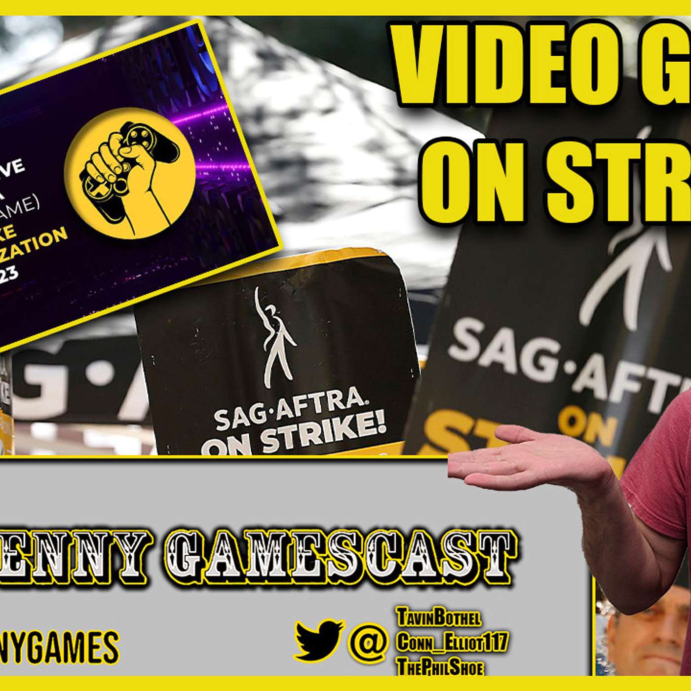 SAG AFTRA STRIKES HIT VIDEO GAMES! - Two Penny Gamescast Ep. 163