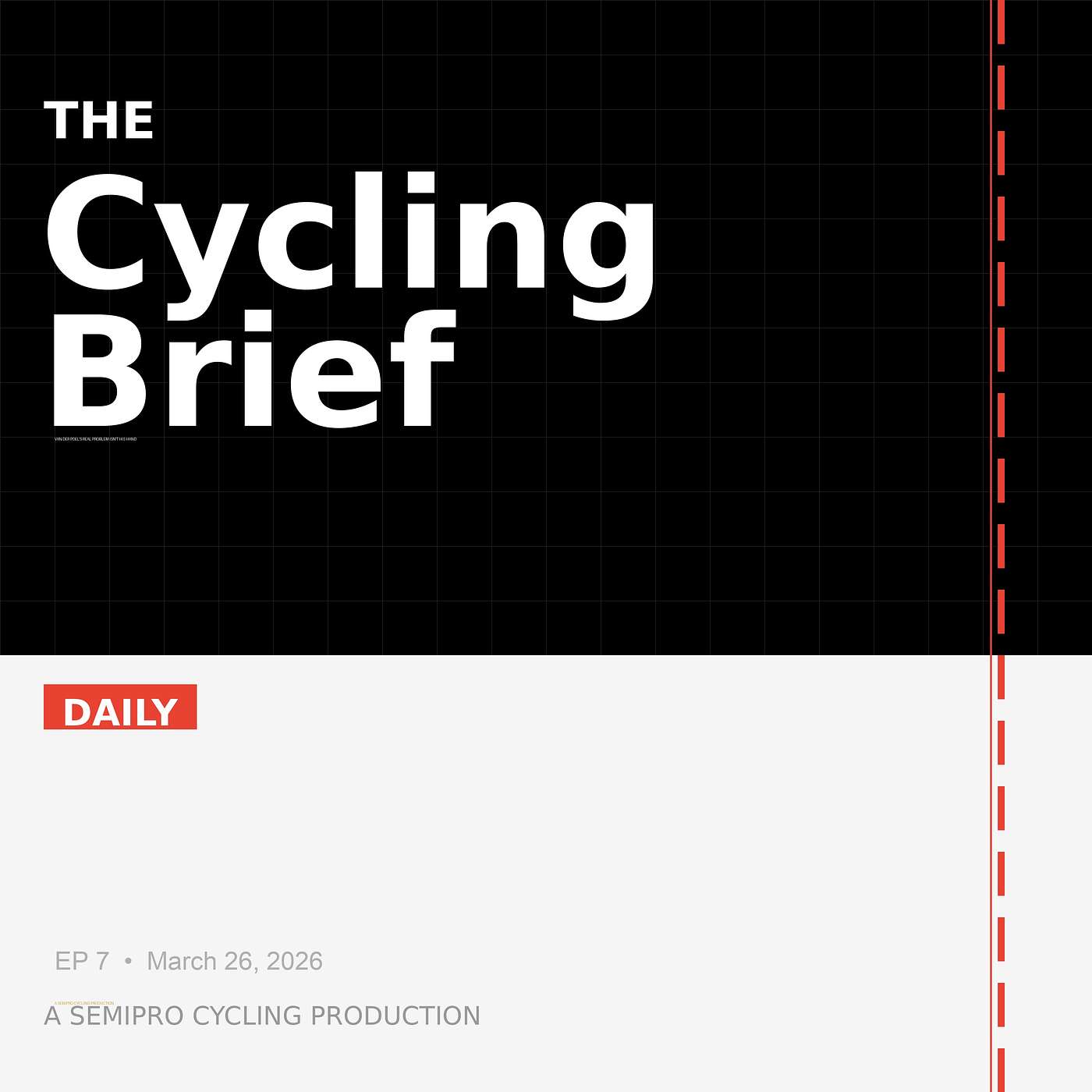 Van der Poel's Real Problem Isn't His Hand