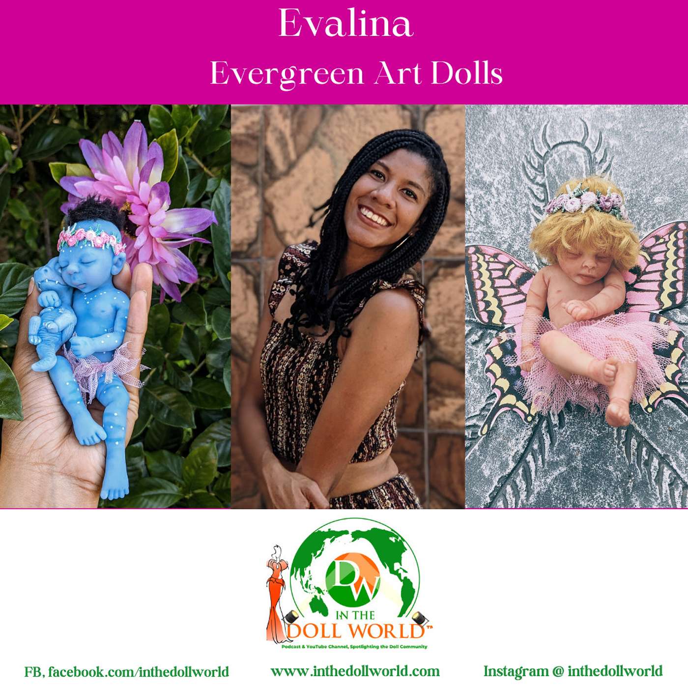 Evalina, Silicone Doll Artist and owner of Evergreen Art Dolls