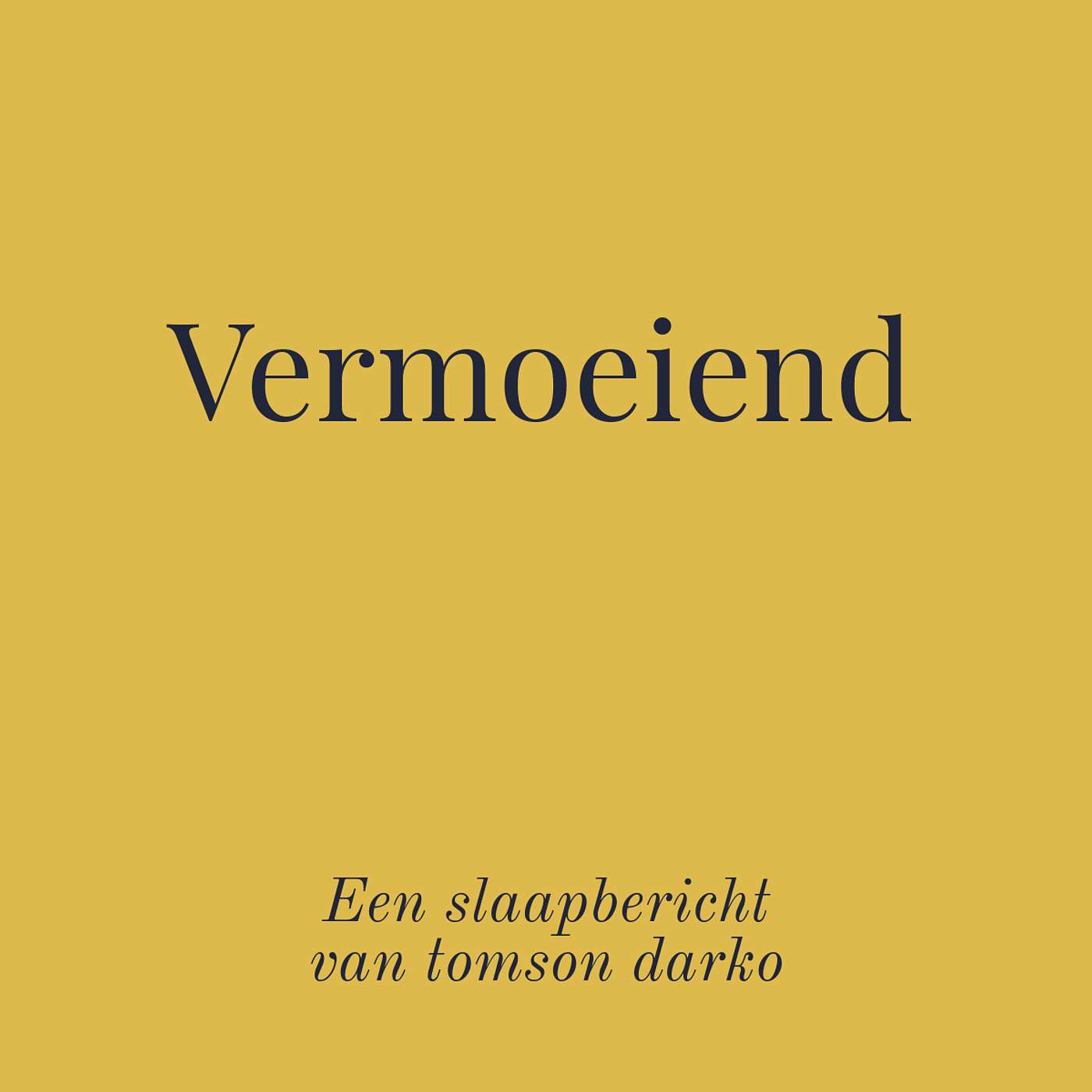 In slaap vallen met melancholie van Tomson Darko
