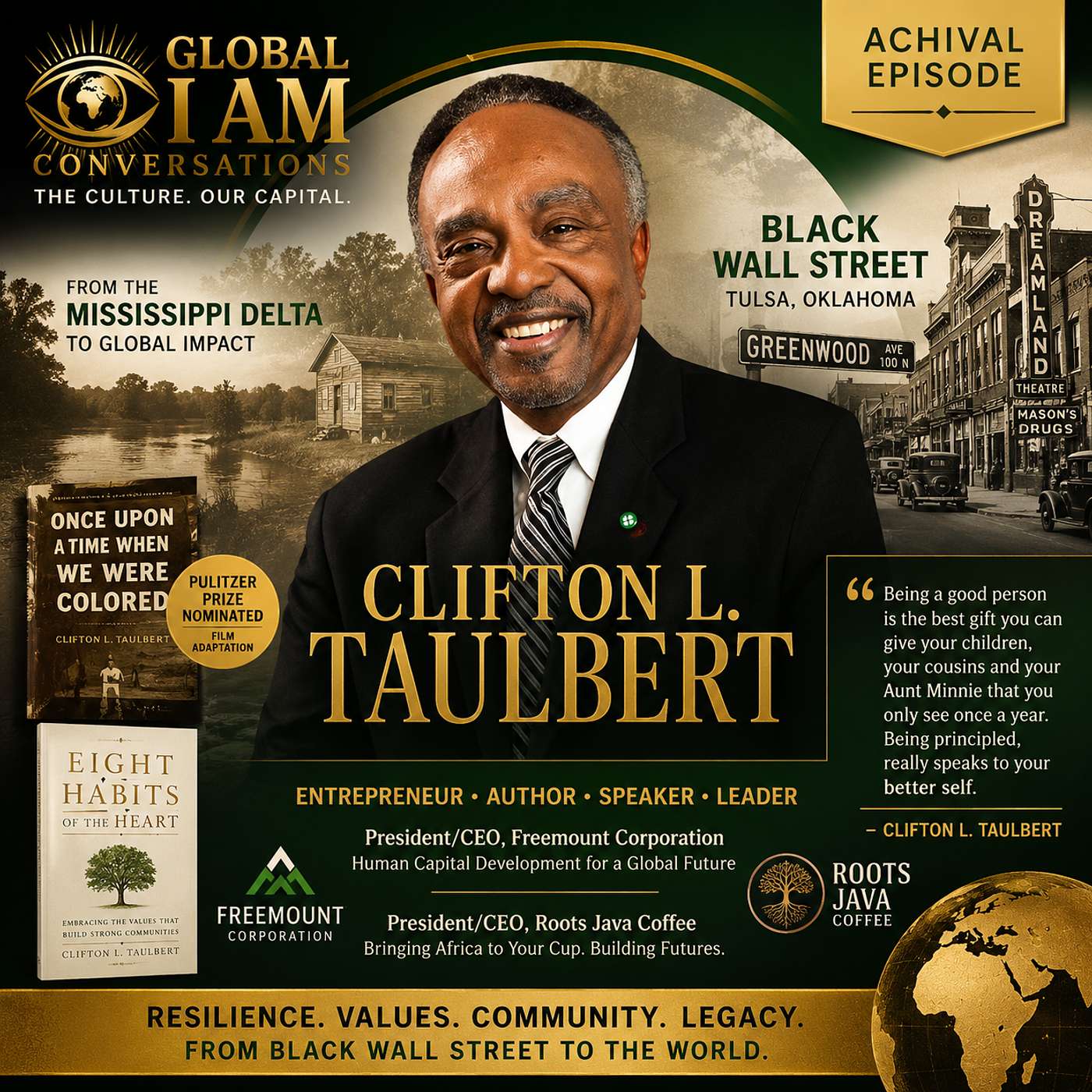 BLACK WALL STREET - The Commodity of Personal Resolve — GLOBAL I AM ARCHIVES episode artwork
