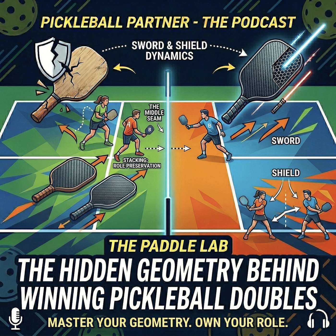 The Hidden Geometry Behind Winning Pickleball Doubles