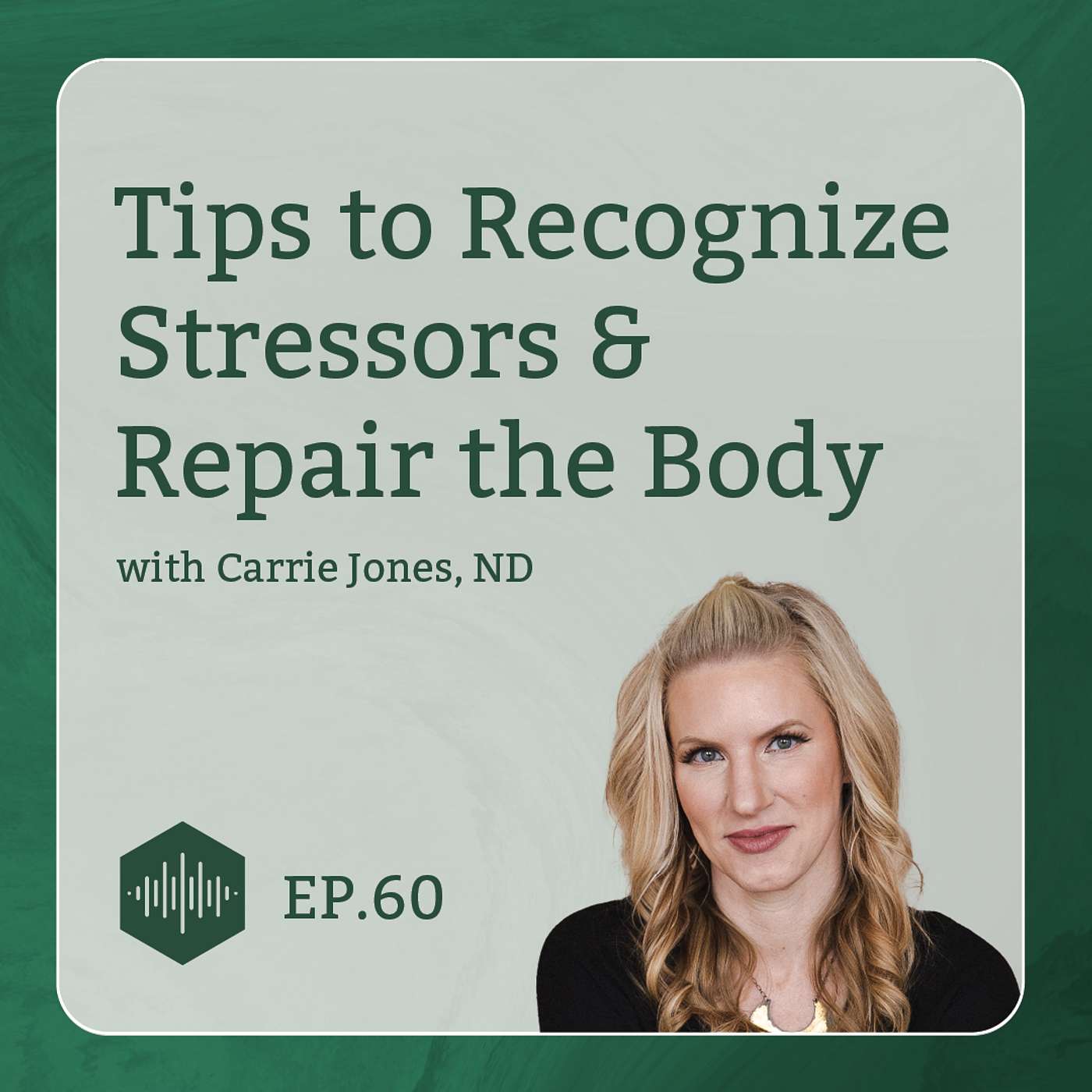 The DUTCH Podcast - Tips to Recognize Stressors and Repair the Body with Dr. Carrie Jones