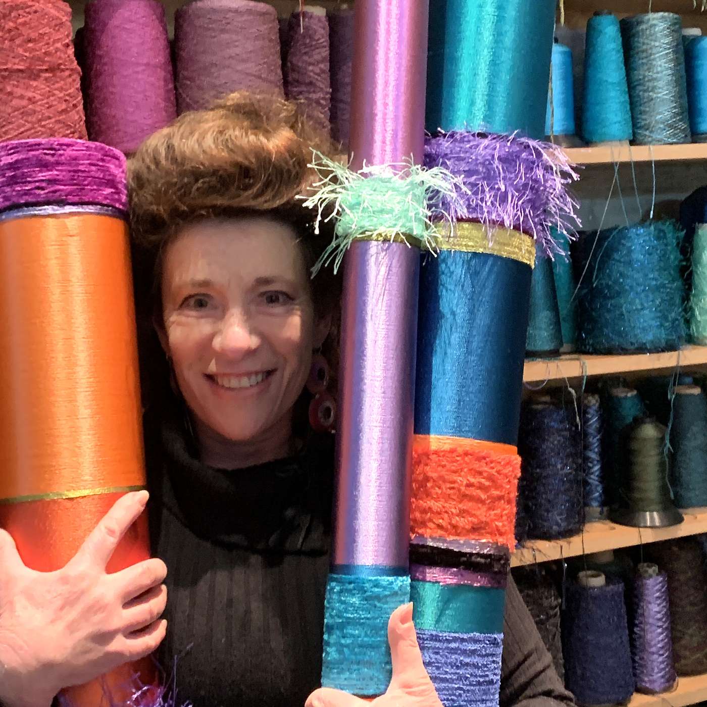 #99: Myra Burg is an artist and designer both on a tandem surfboard and in her art studio episode artwork
