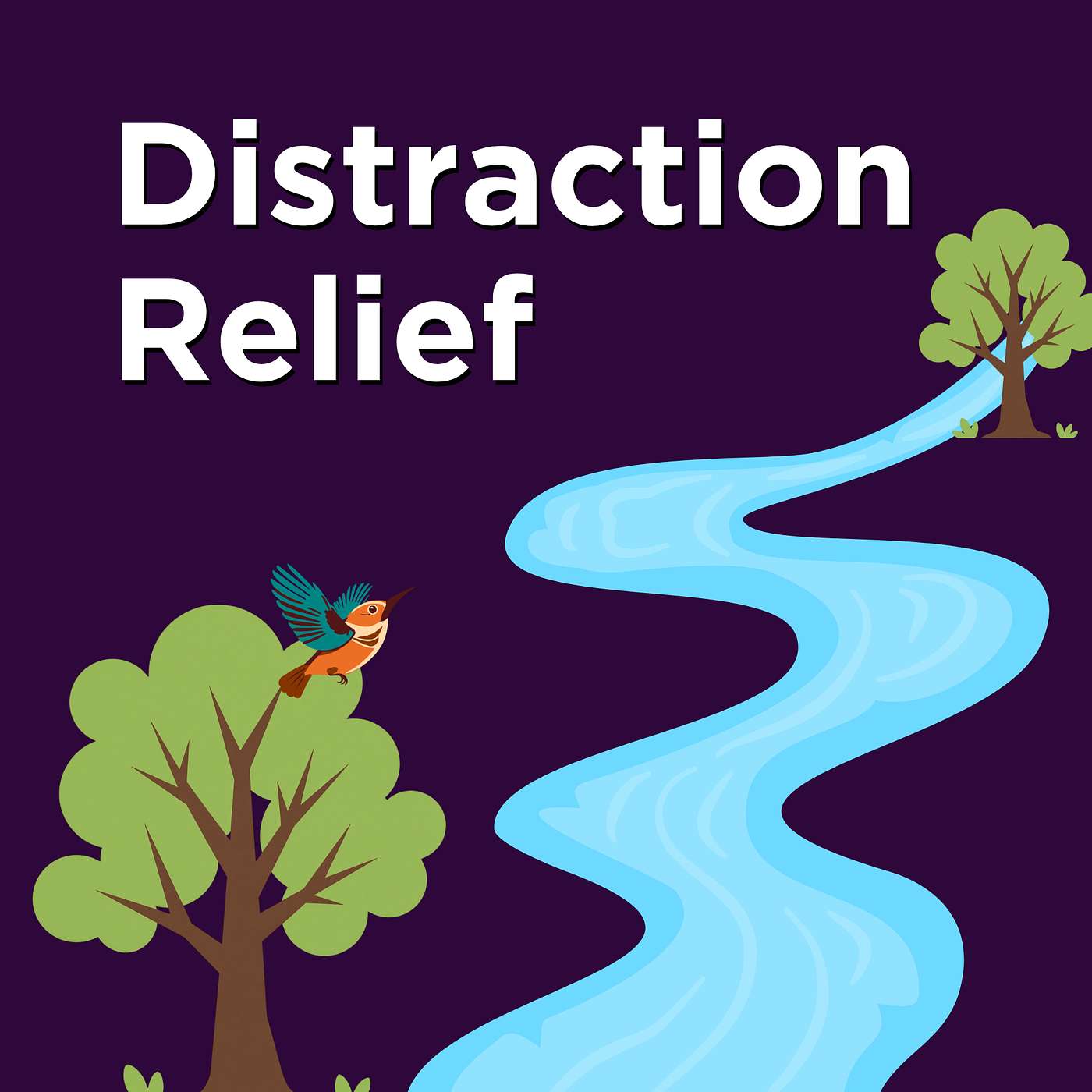 ADHD + ASD Nature Sound LOOP - Forest Stream & Birds ADHD Focus + Calm, Study & Deep Sleep