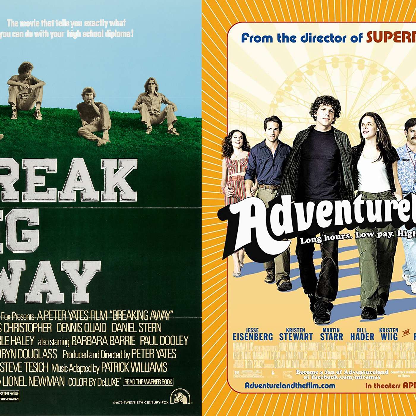 81: Breaking Away (1979) and Adventureland (2009)