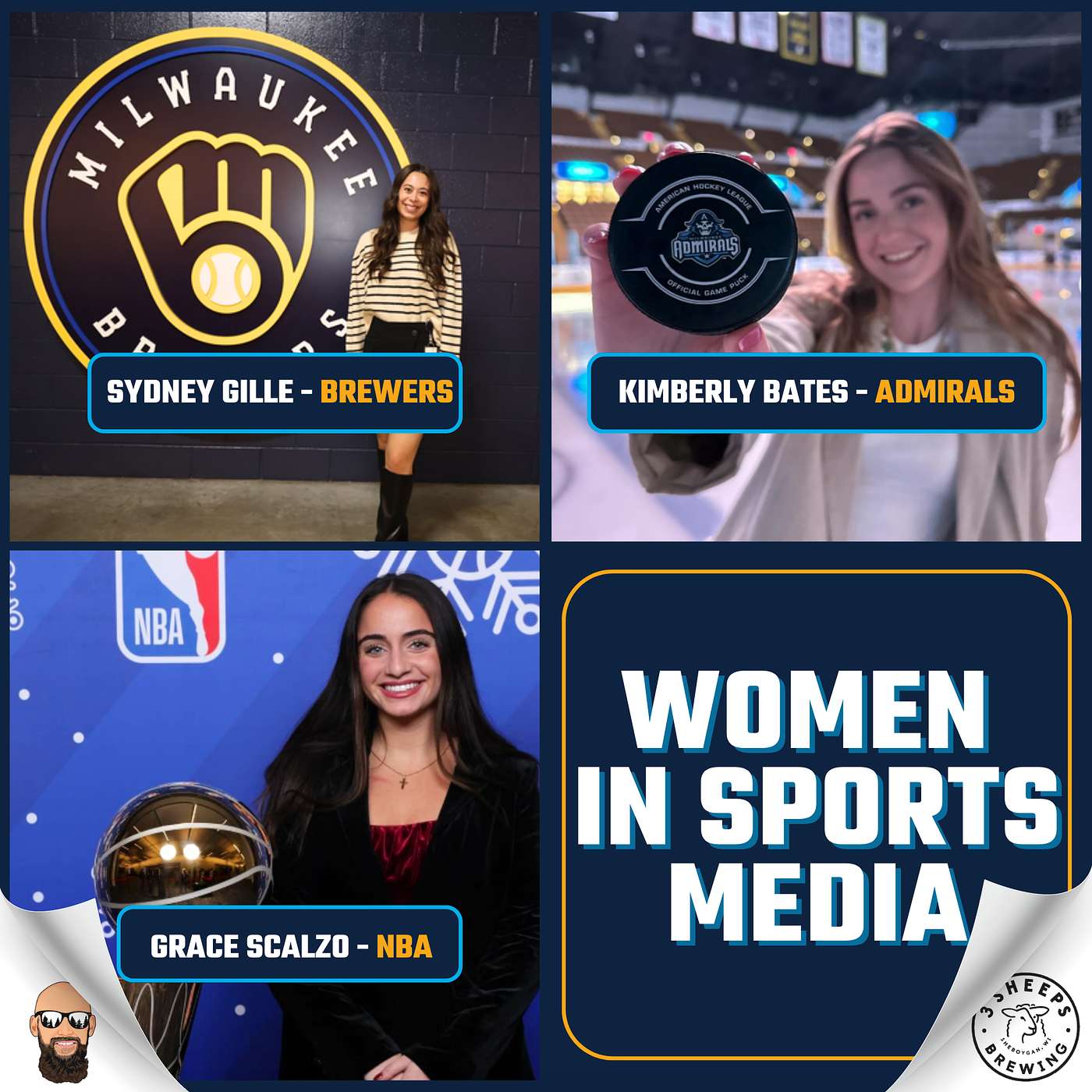 MKE Women Breaking Through in Sports Media: Sydney Gille, Grace Scalzo, Kimberly Bates