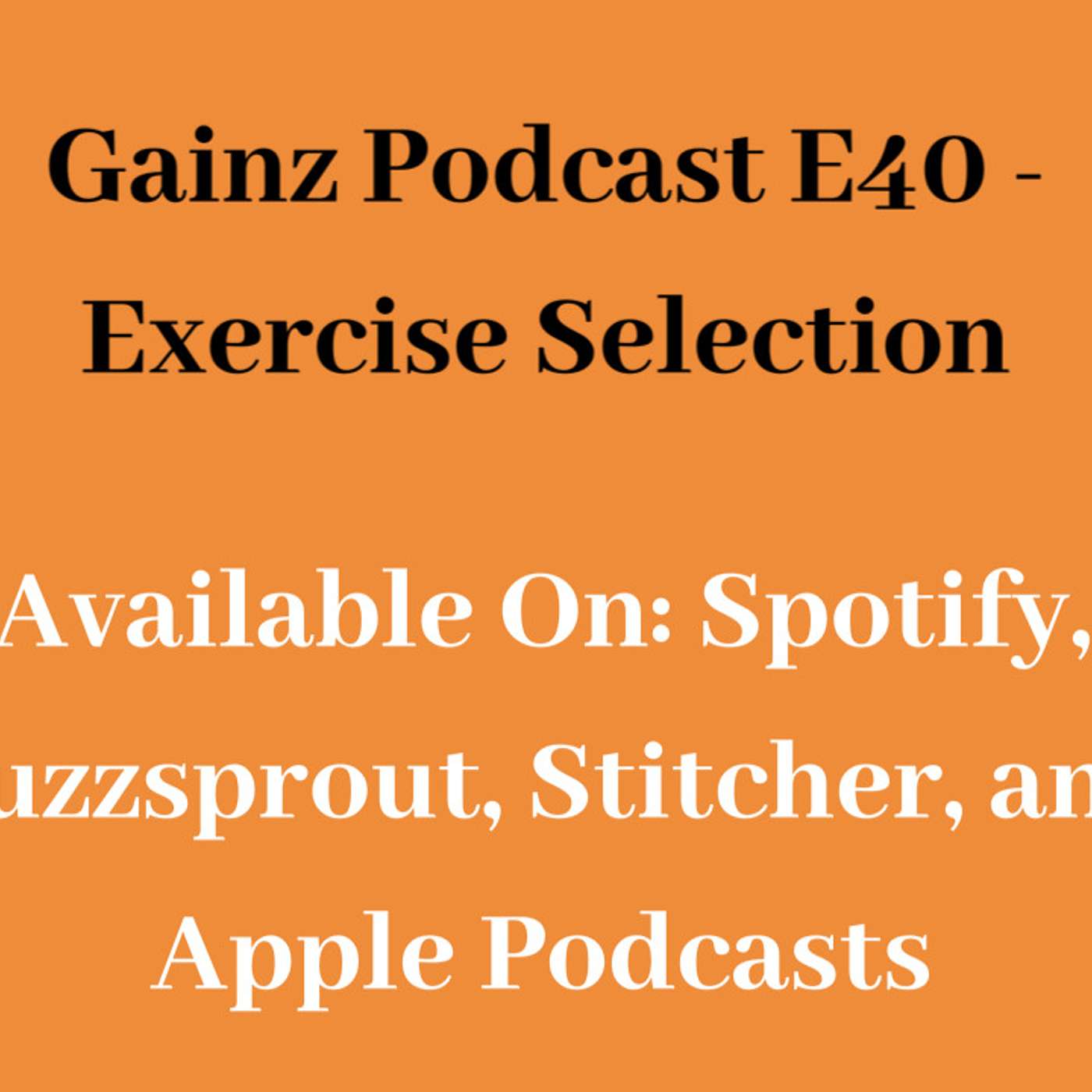 Gainz Podcast