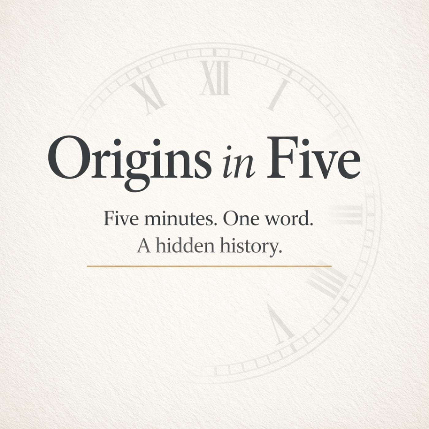 Origins in Five podcast artwork