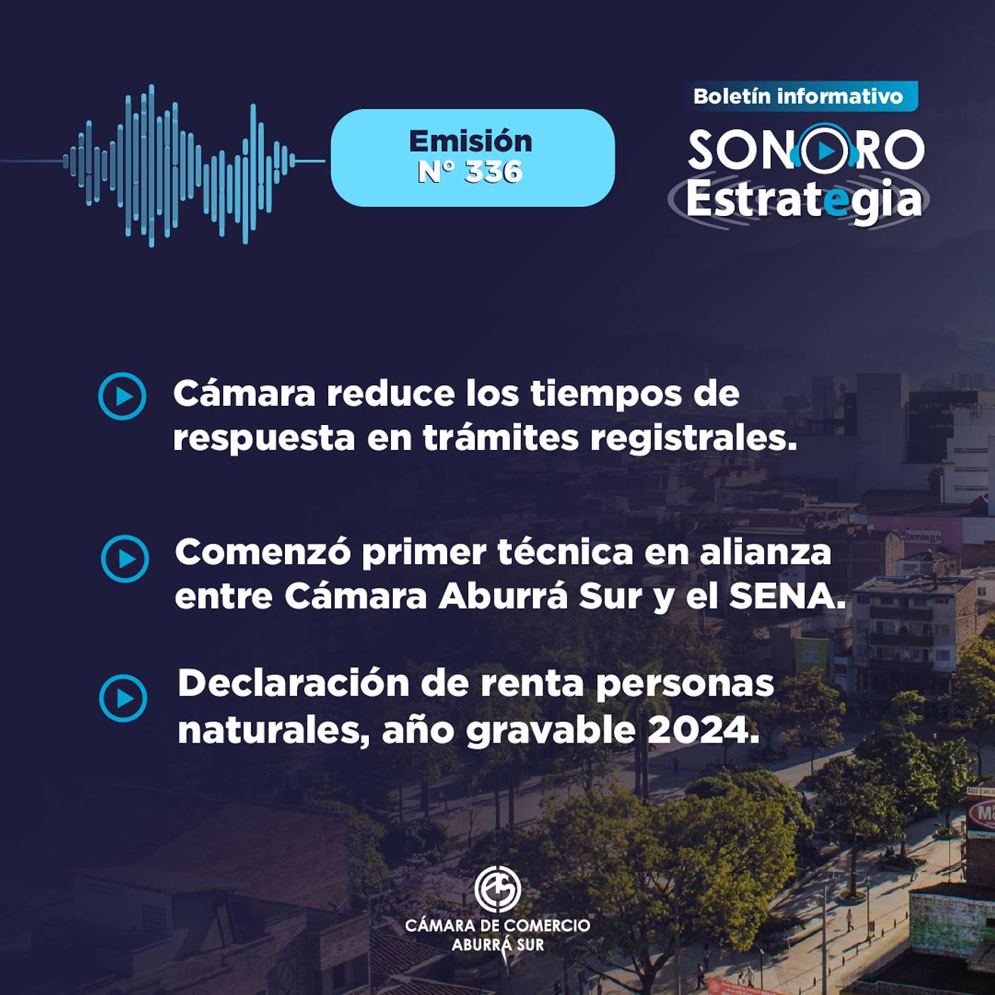 Boletín Sonoro Estrategia N°336 – Agosto 08 de 2025 episode artwork