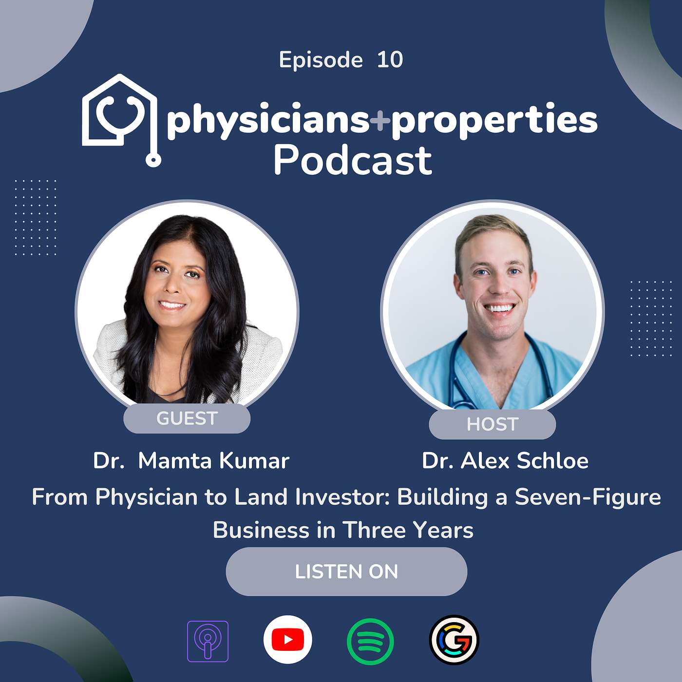 From Physician to Land Investor: Building a Seven-Figure Business in Three Years with Dr. Mamta Kumar episode artwork