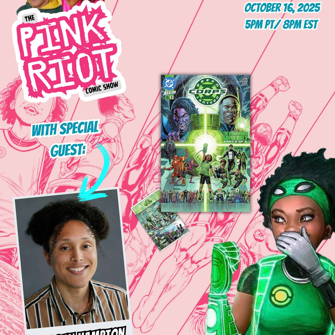 Morgan Hampton talks Green Lantern Corps and all things Blerd!!