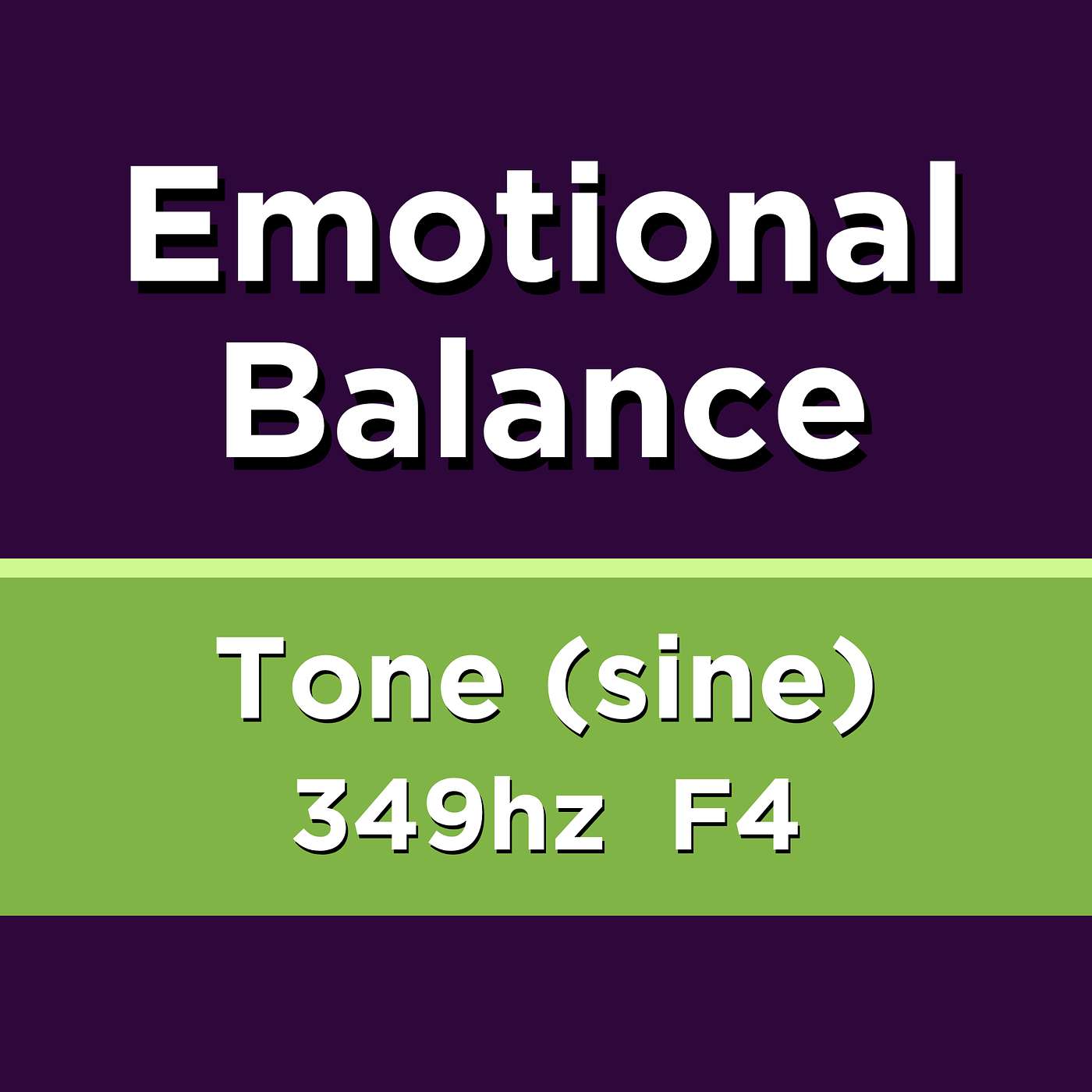 ADHD BALANCE - Tone Frequency 349hz Sine - Sound That Clears Brain Fog + ADHD Focus Calm Study Aid