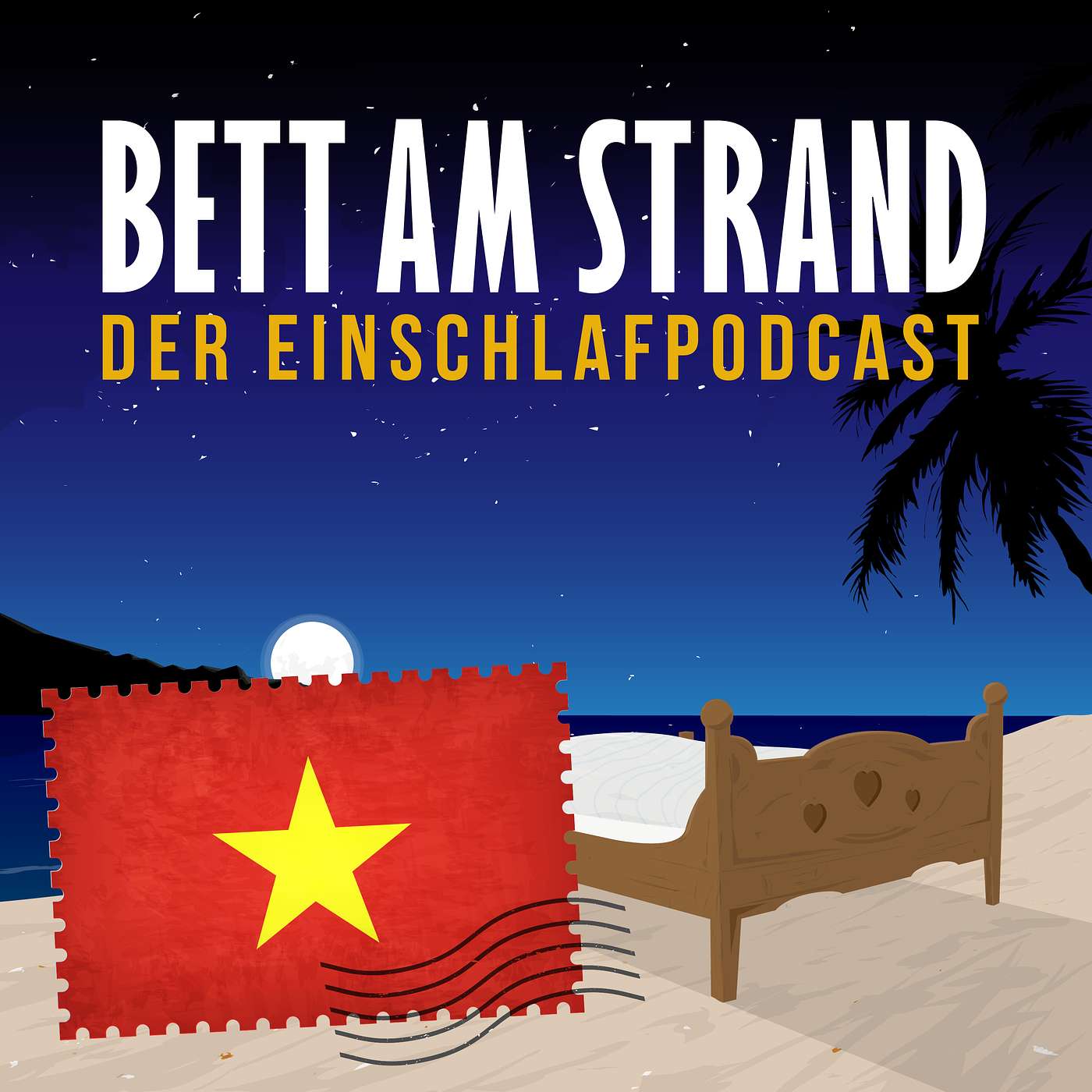 Bett am Strand | Einschlafen zu Reisegeschichten