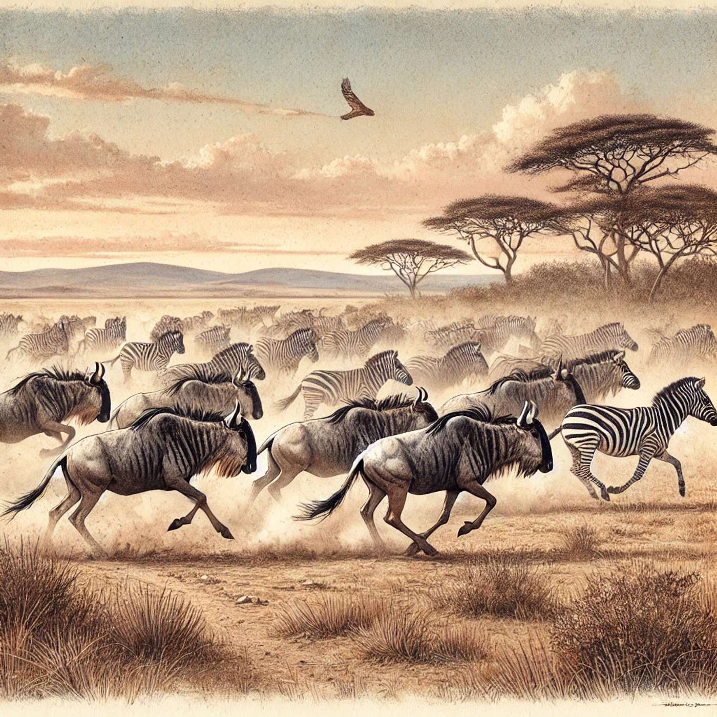 Stampede of The Wildebeest