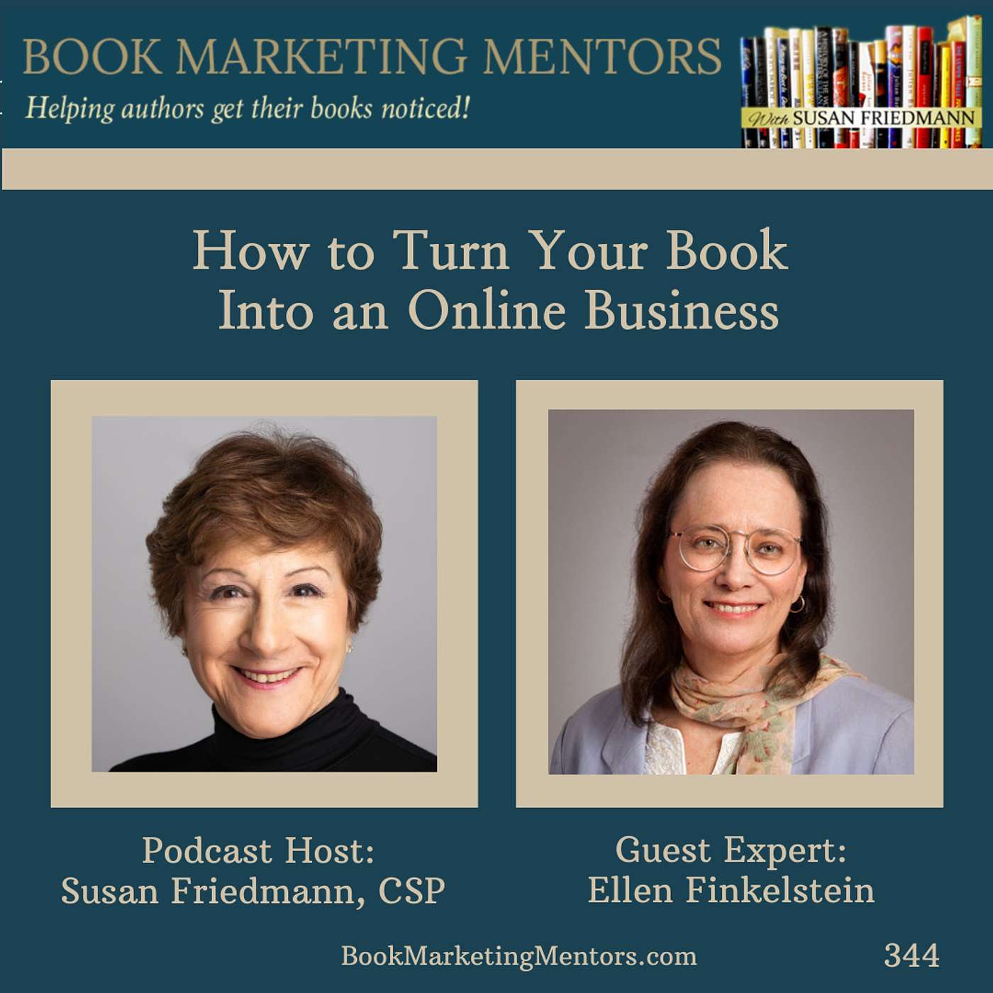 How to Best Turn Your Book Into an Online Business - BM344 - podcast episode cover