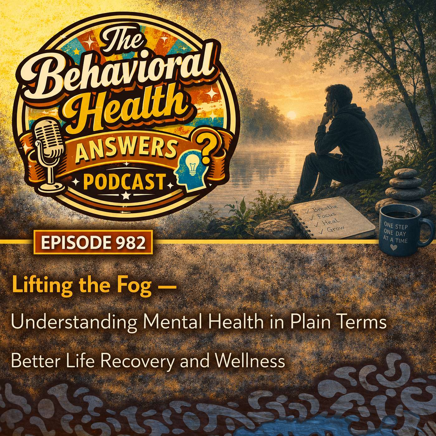 Episode 982: Lifting the Fog - Understanding Mental Health in Plain Terms | Better Life Recovery and Wellness episode artwork