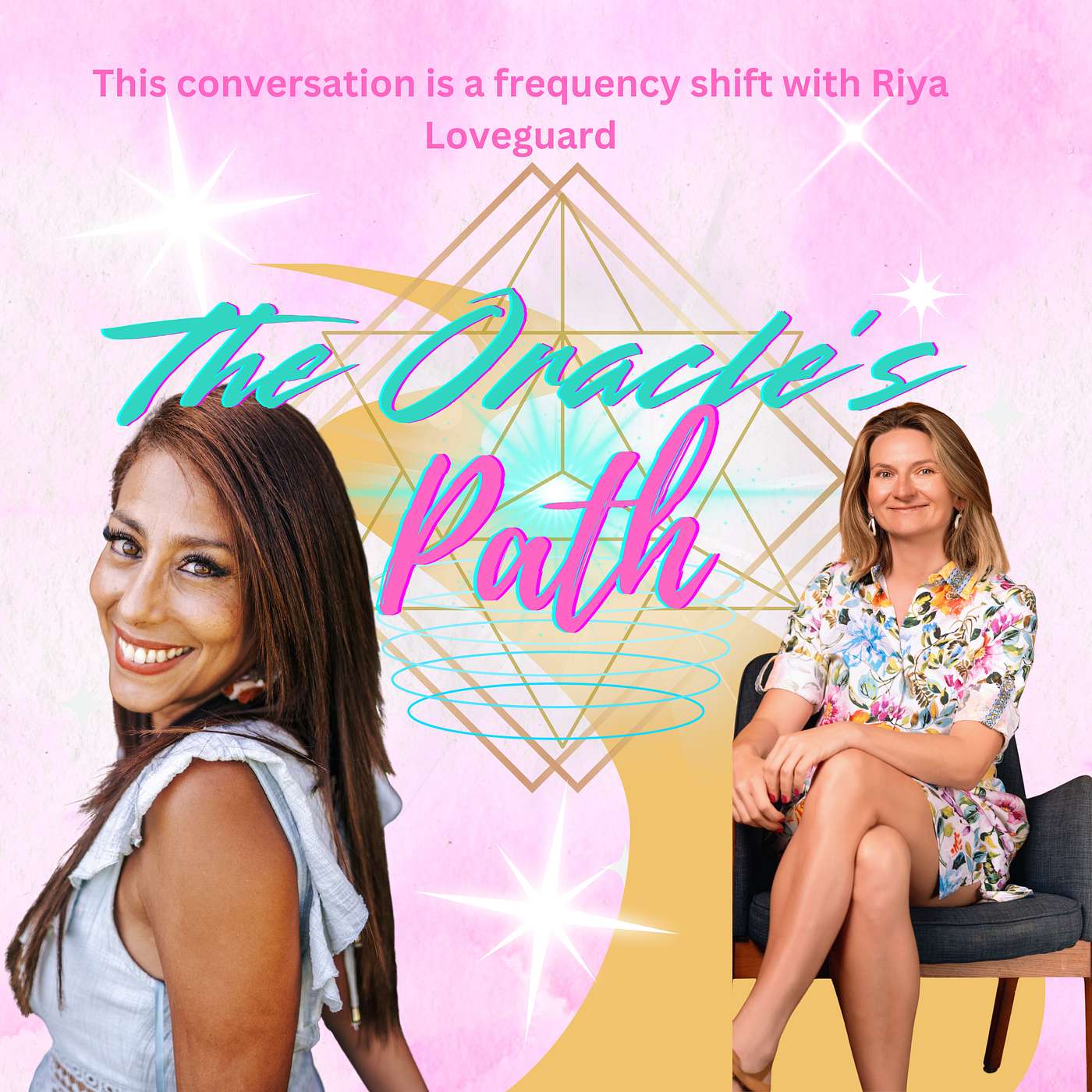 This conversation is a frequency shift with Riya Loveguard episode artwork