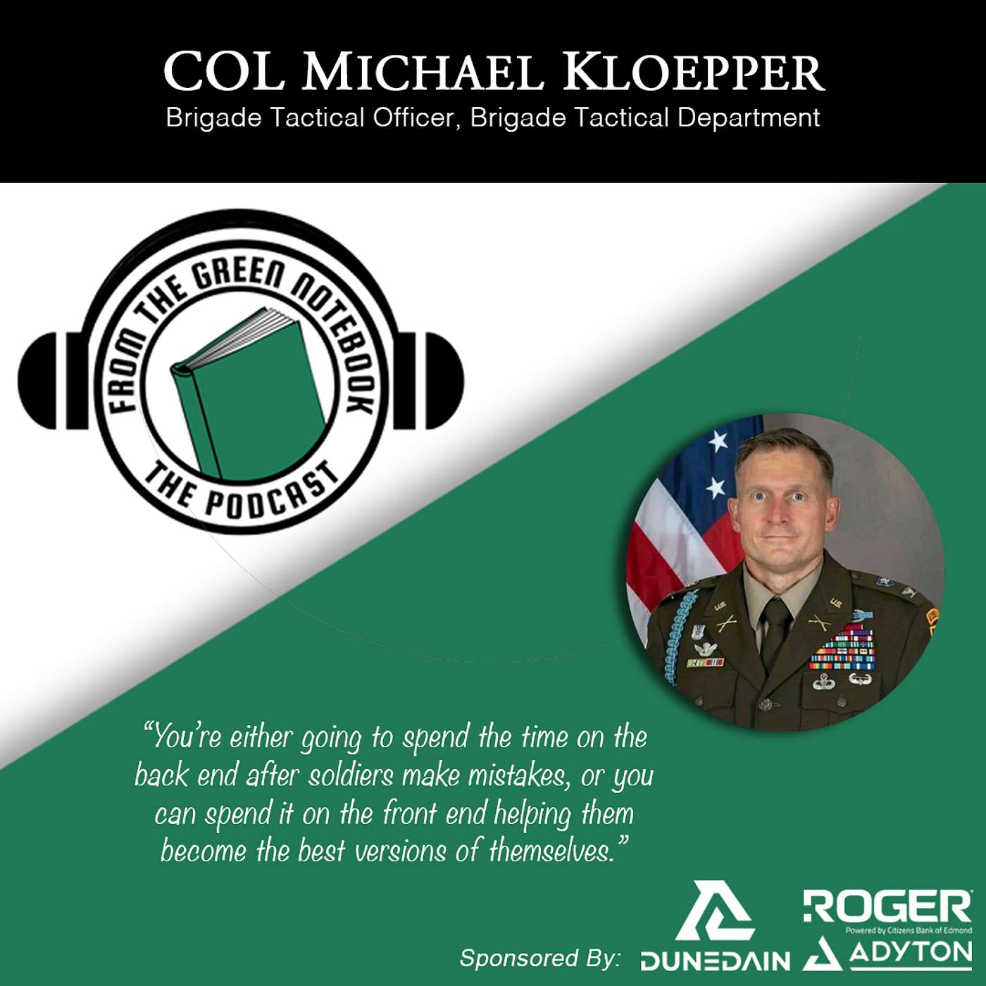 Before the Lessons Disappear with Colonel Michael Kloepper episode artwork