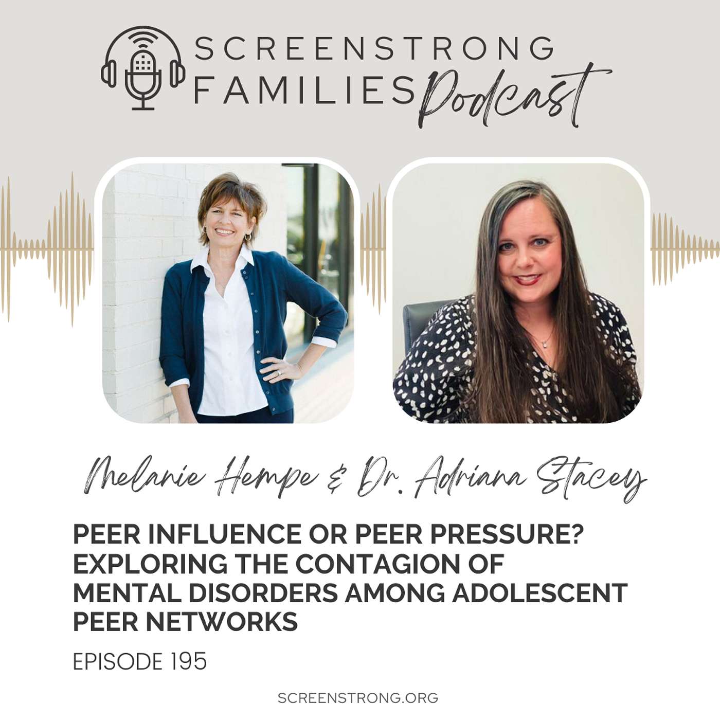Peer Influence or Peer Pressure? Exploring the Contagion of Mental Disorders Among Adolescent Peer Networks with Dr. Adriana Stacey (#195)