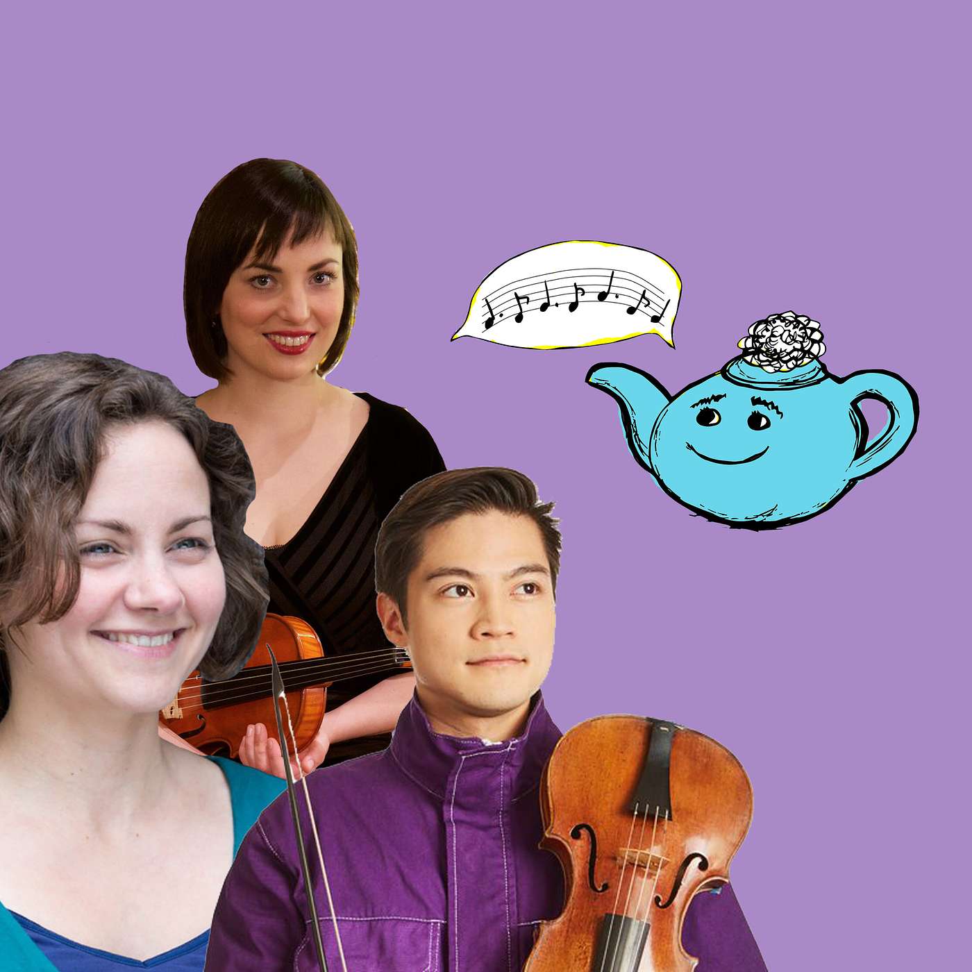 Tea with Netty: OAE violins Henry Tong, Dominika Feher and Nia Lewis episode artwork