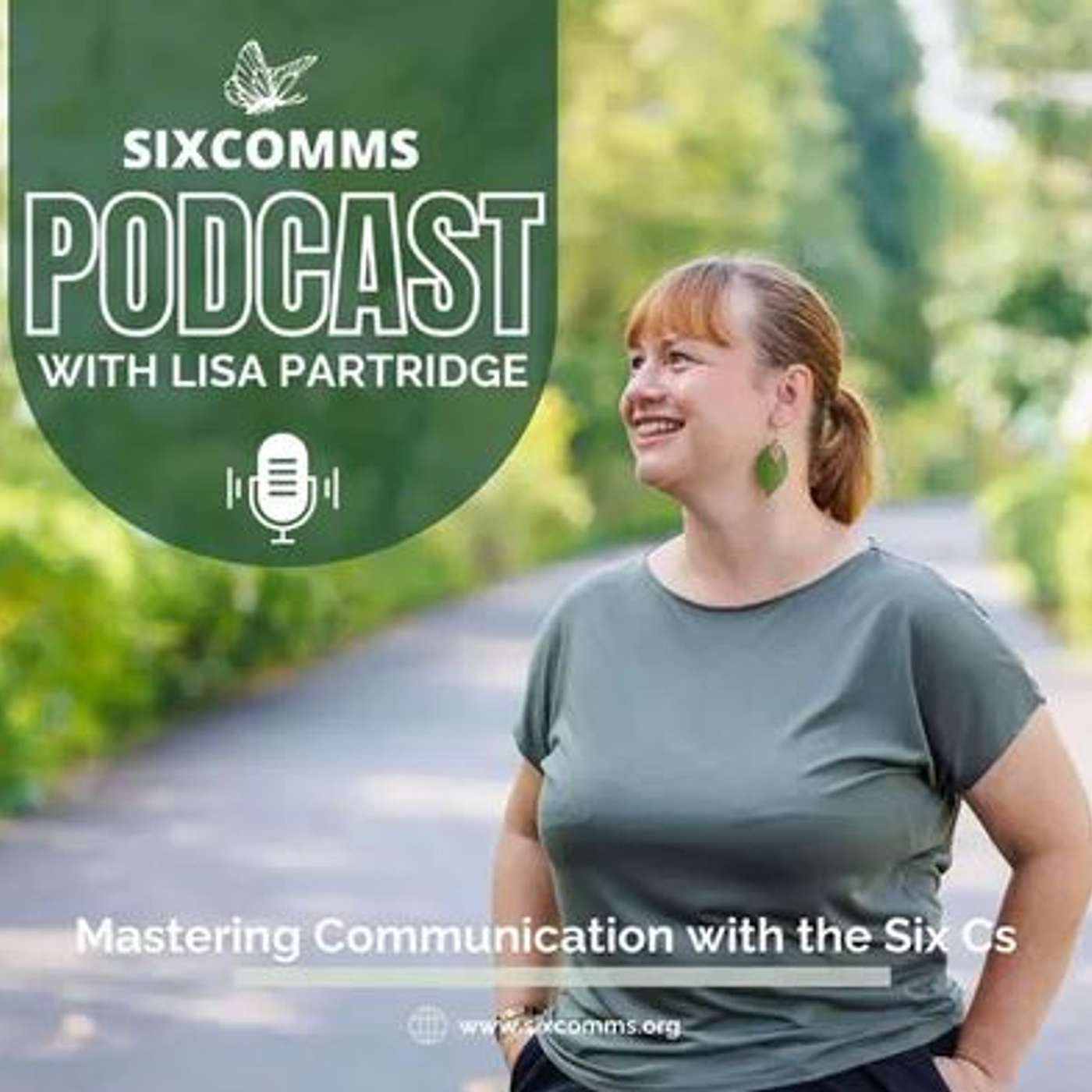 The SIXCOMMS Podcast, host Lisa Partridge