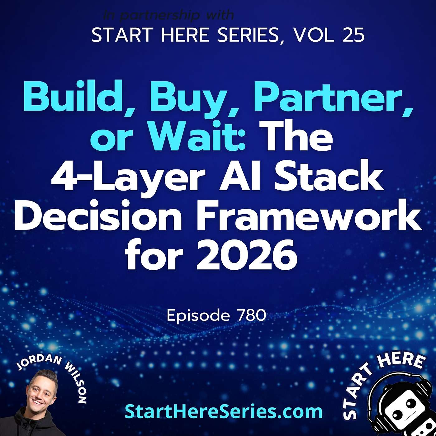 Ep 780: Build, Buy, Partner, or Wait: The 4-Layer AI Stack Decision Framework for 2026 (Start Here Series, Vol 25) — Everyday AI Podcast – An AI and ChatGPT Podcast cover