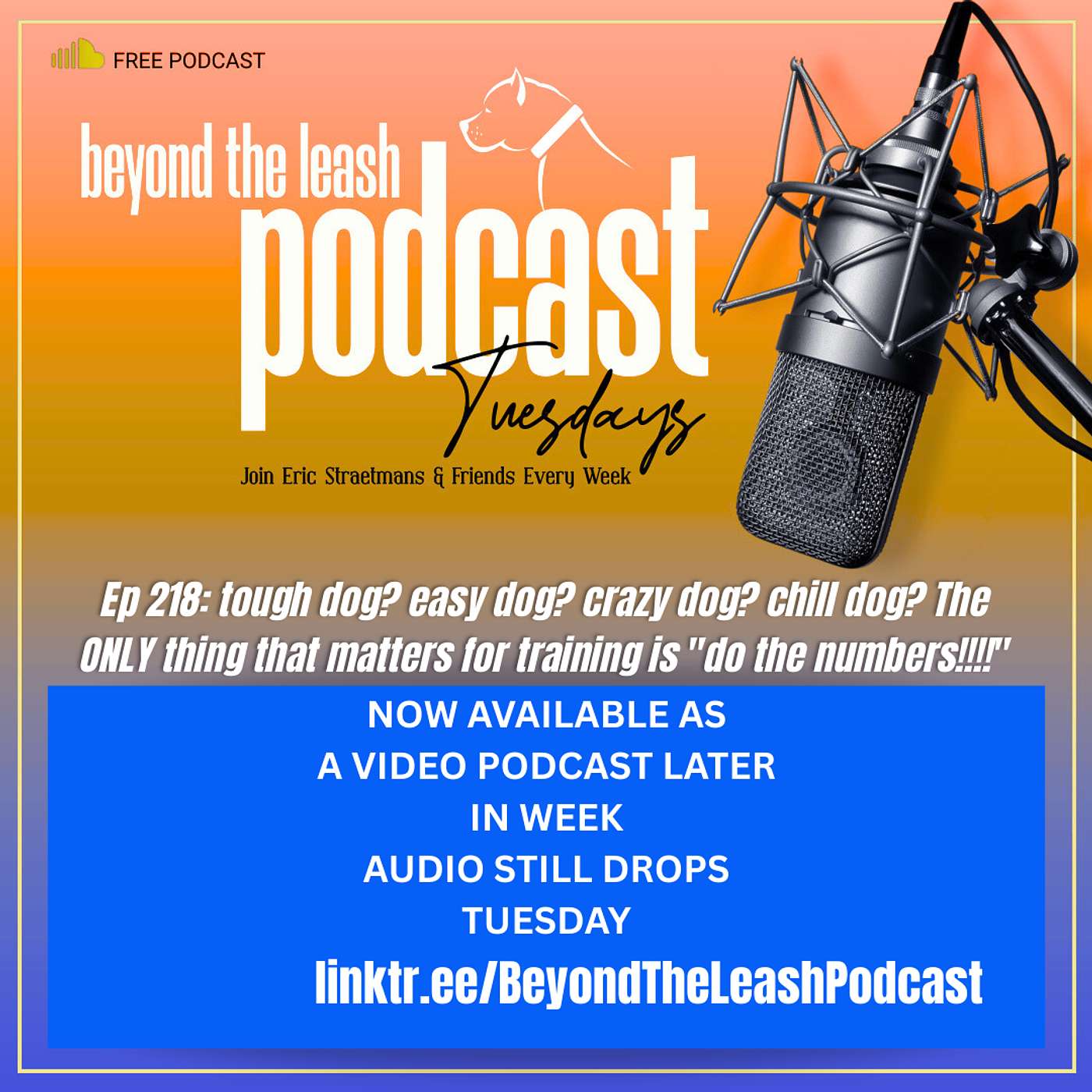 Ep 218: Tough dog? easy dog? crazy dog? chill dog?  The ONLY thing that matters for training is "do the numbers!!!!"