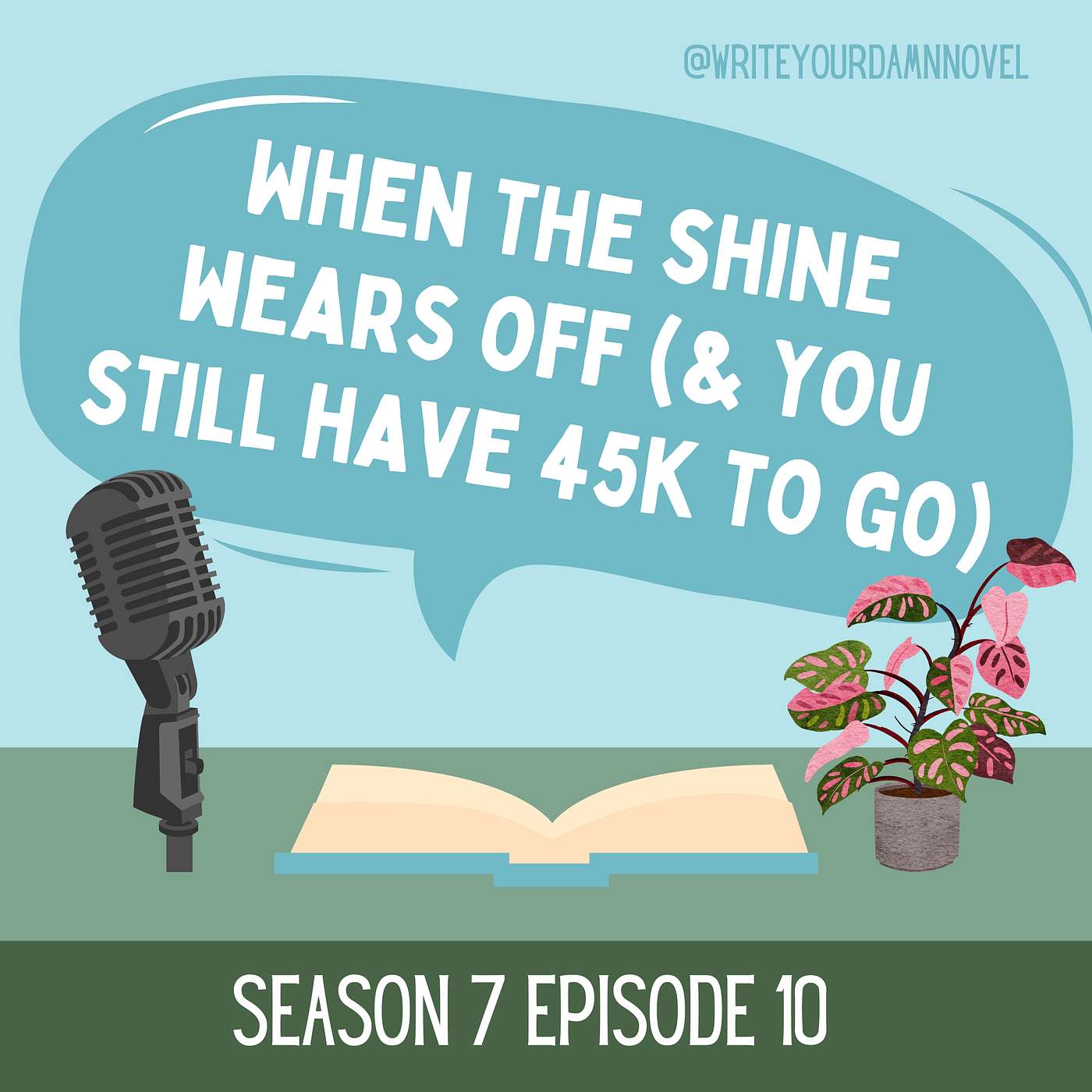 When the shine wears off and you still have 45,000 words to go