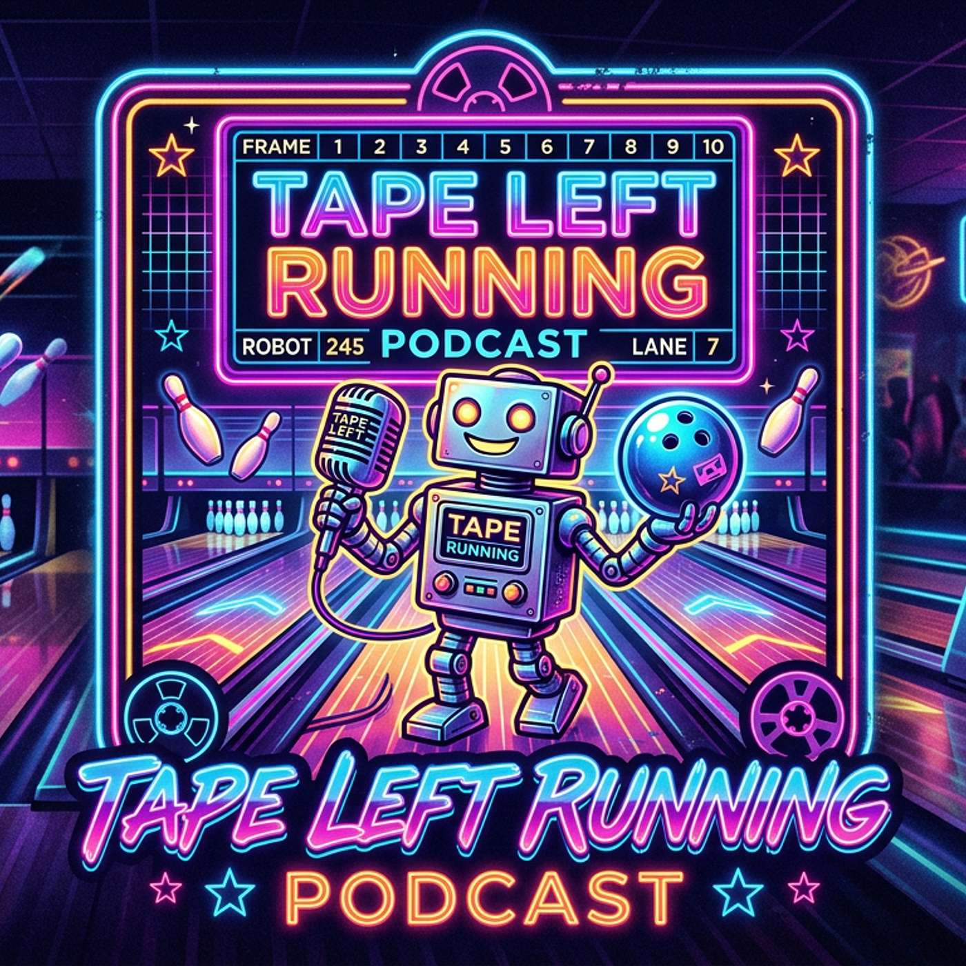 tape left running podcast episode 2 episode artwork