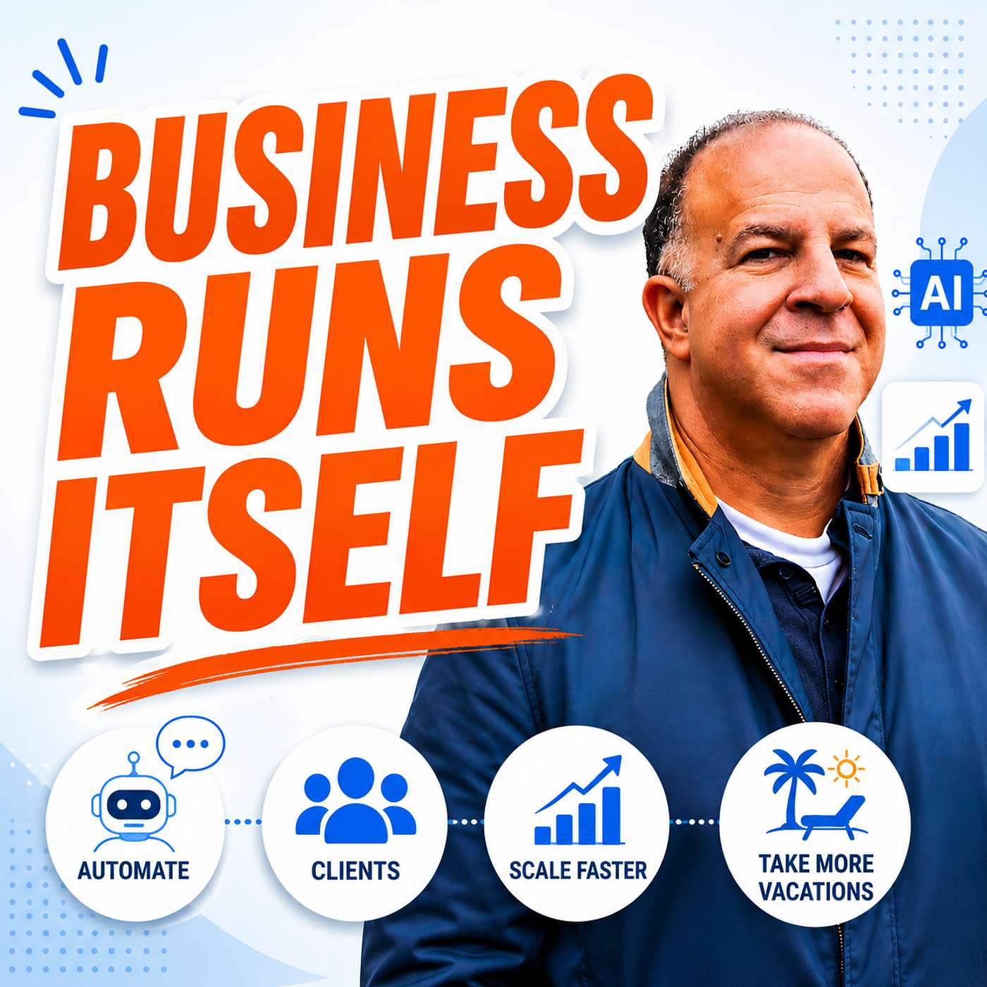 How AI Helps Business Owners Work Less, Scale Faster, and Take More Vacations episode artwork