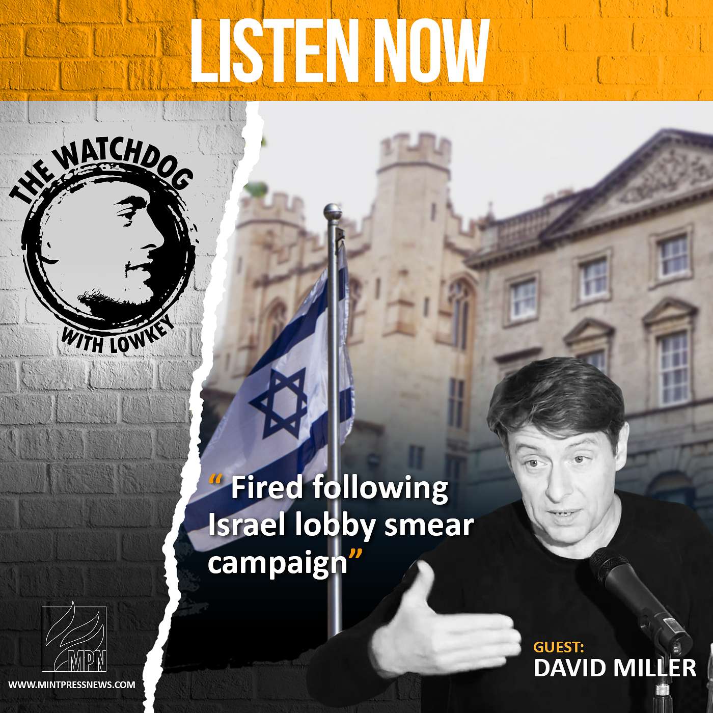 Academic David Miller Speaks Out Following Firing & Israel Lobby Smear Campaign episode artwork