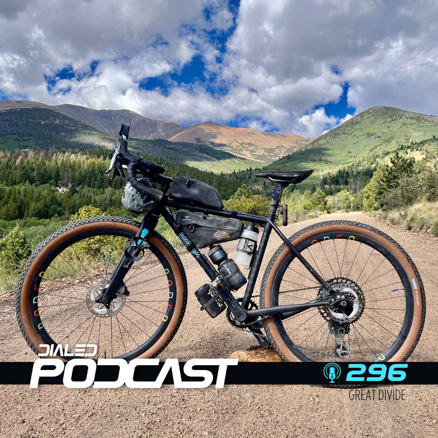 Dialed Podcast 296 - Great Divide MTB Trail ride recap with Sarah Gates episode artwork