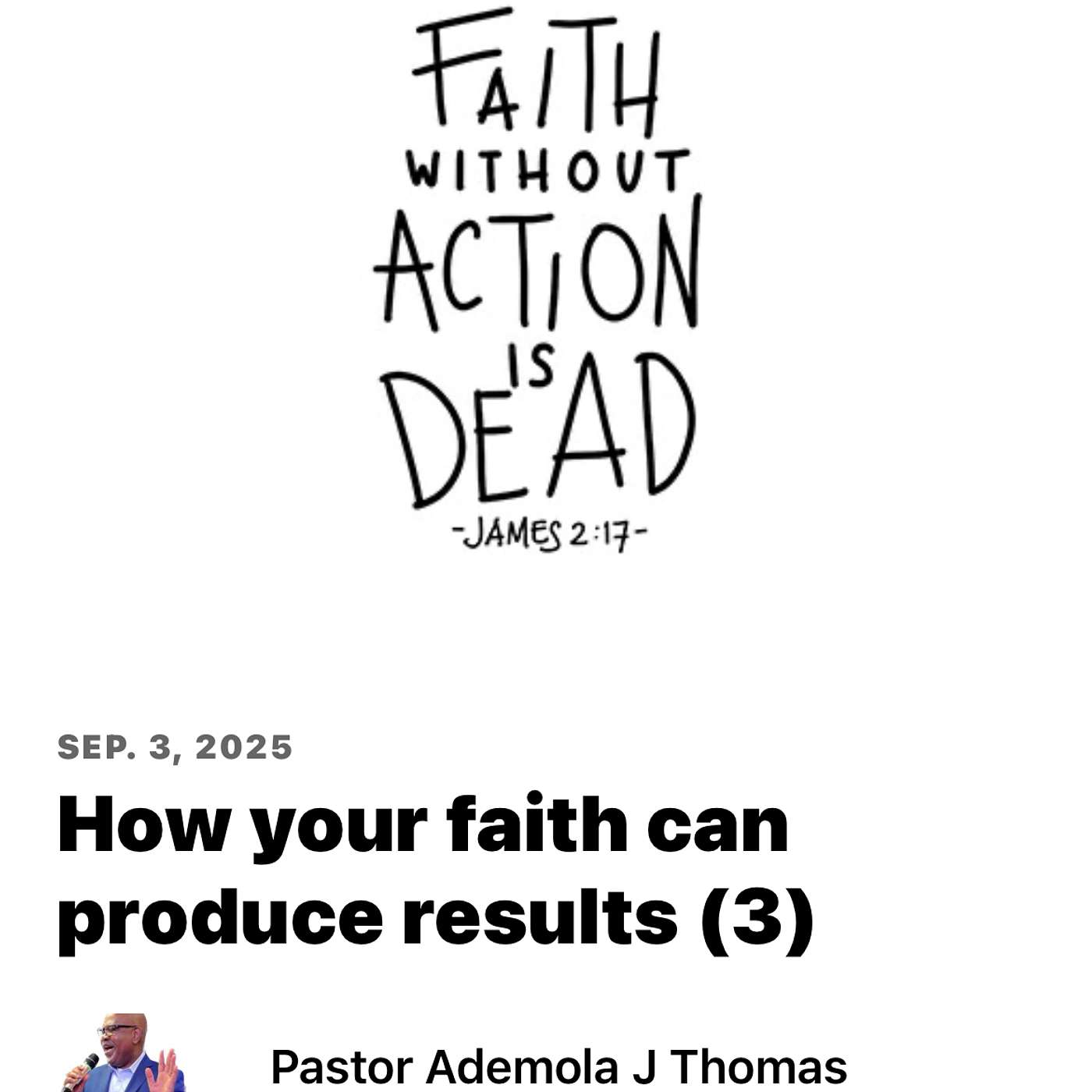 How your faith can produce results (3) episode artwork